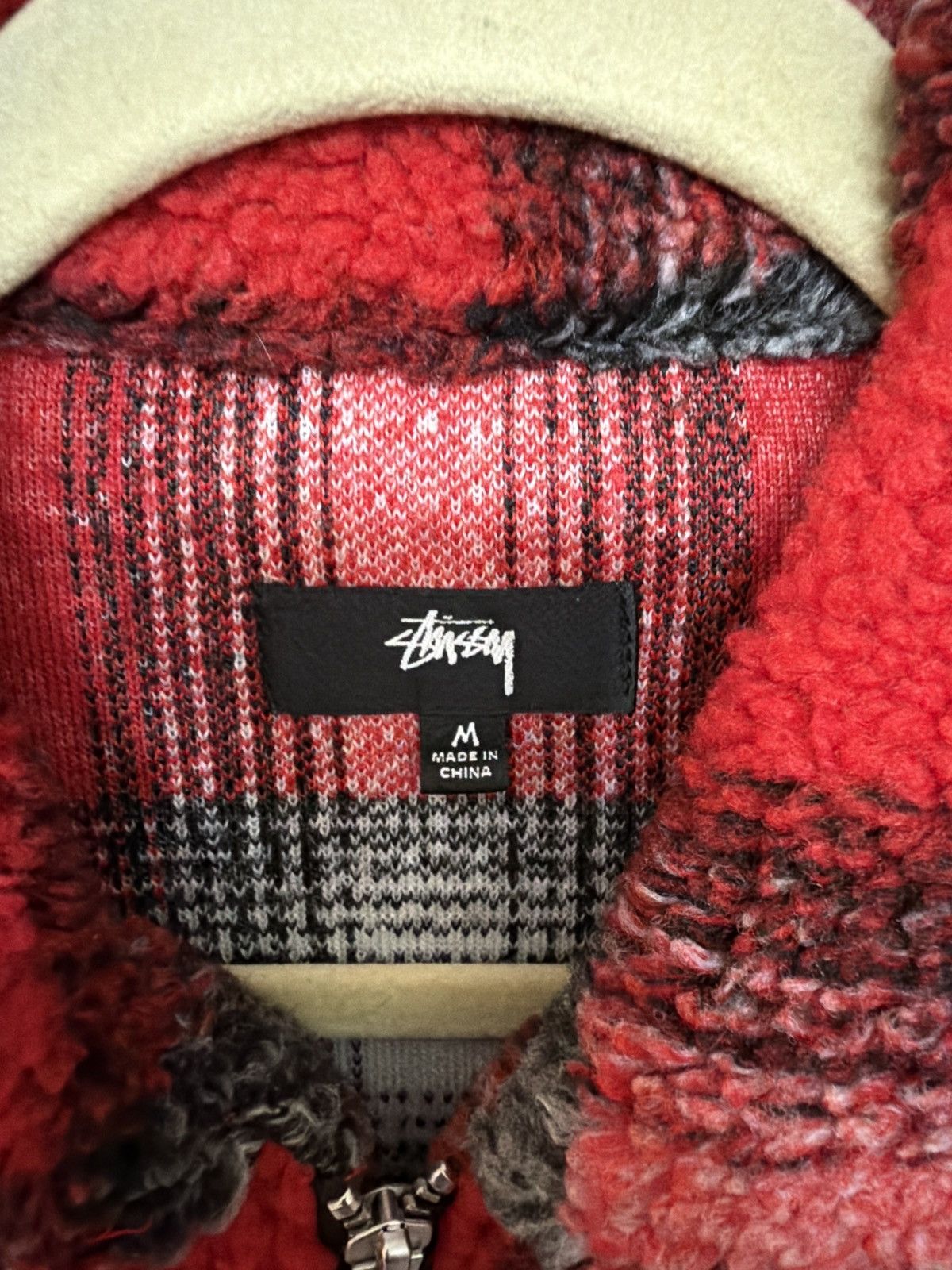 Stussy Stussy Shadow Plaid Sherpa Zip Shirt Size US M / EU 48-50 / 2 - 3 Thumbnail