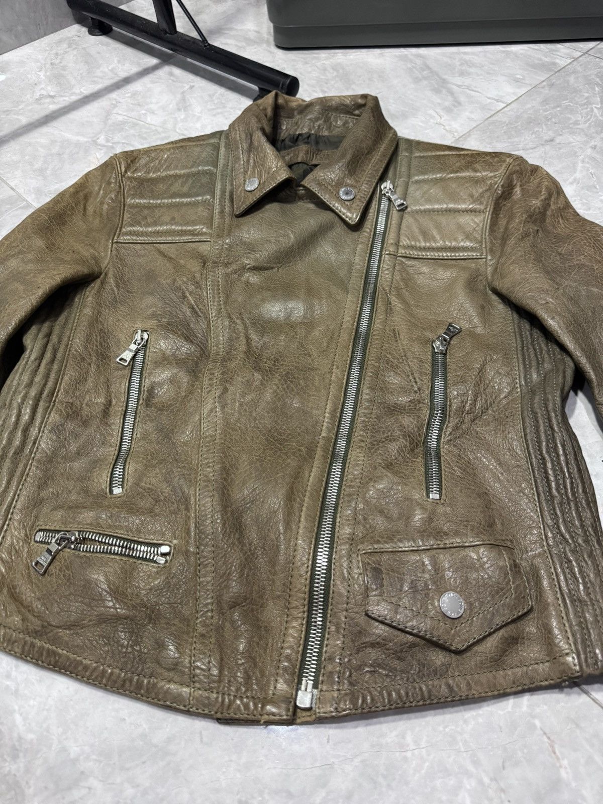 Neil Barrett Neil Barrett Italy Lambskin Leather Biker Jacket - XXS Size US XXS / EU 40 - 2 Thumbnail