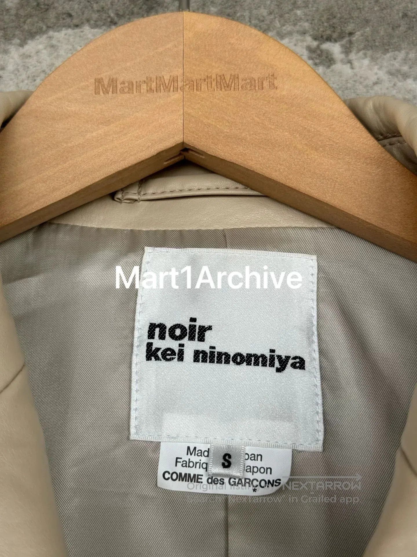 Noir Kei Ninomiya Comme des Garçons Noir Leather Jacket. Size S / US 4 / IT 40 - 6 Thumbnail