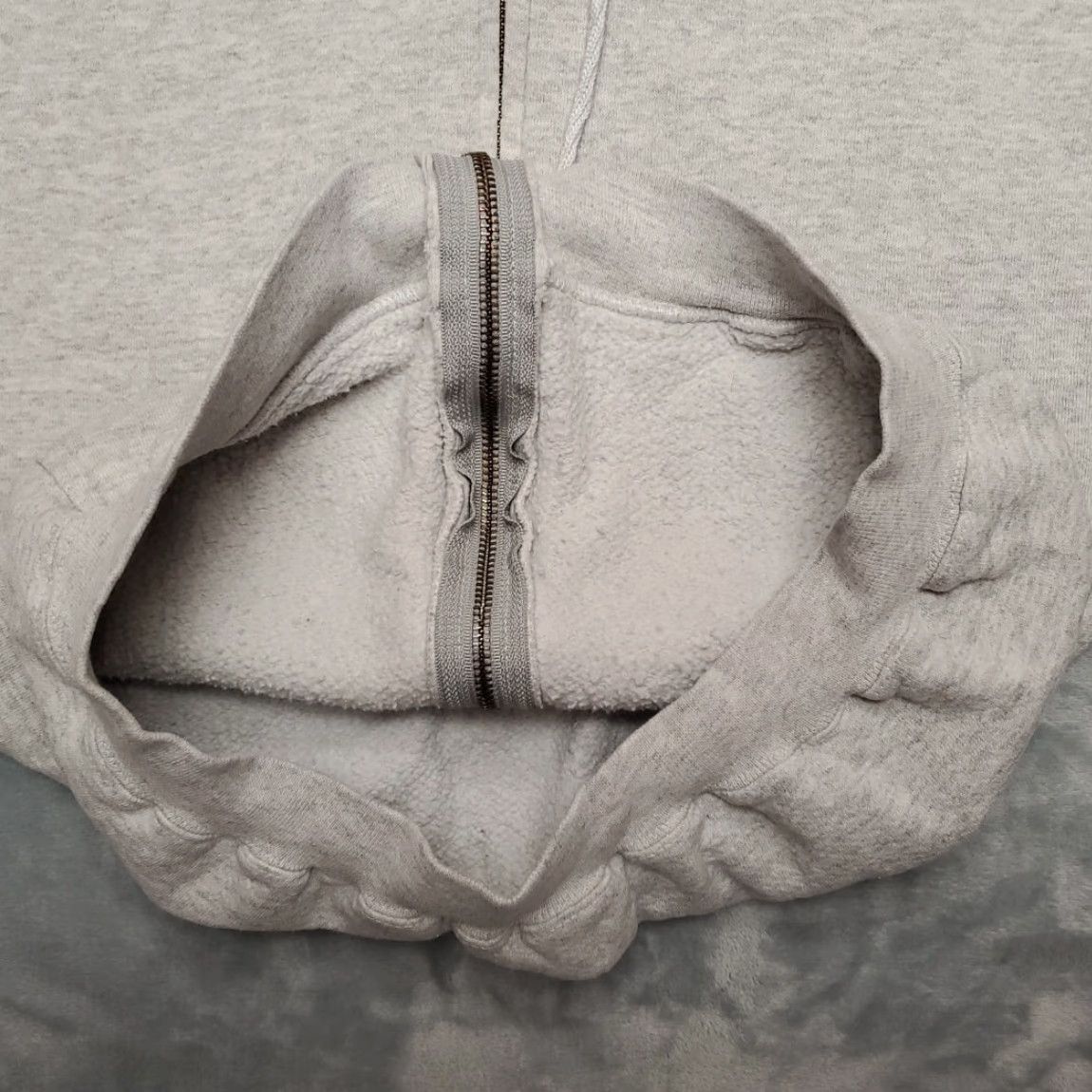 Vintage VINTAGE Discus Hoodie Shirt Mens M Gray Full Zip Sweatshirt Made in USA Size US M / EU 48-50 / 2 - 7 Thumbnail