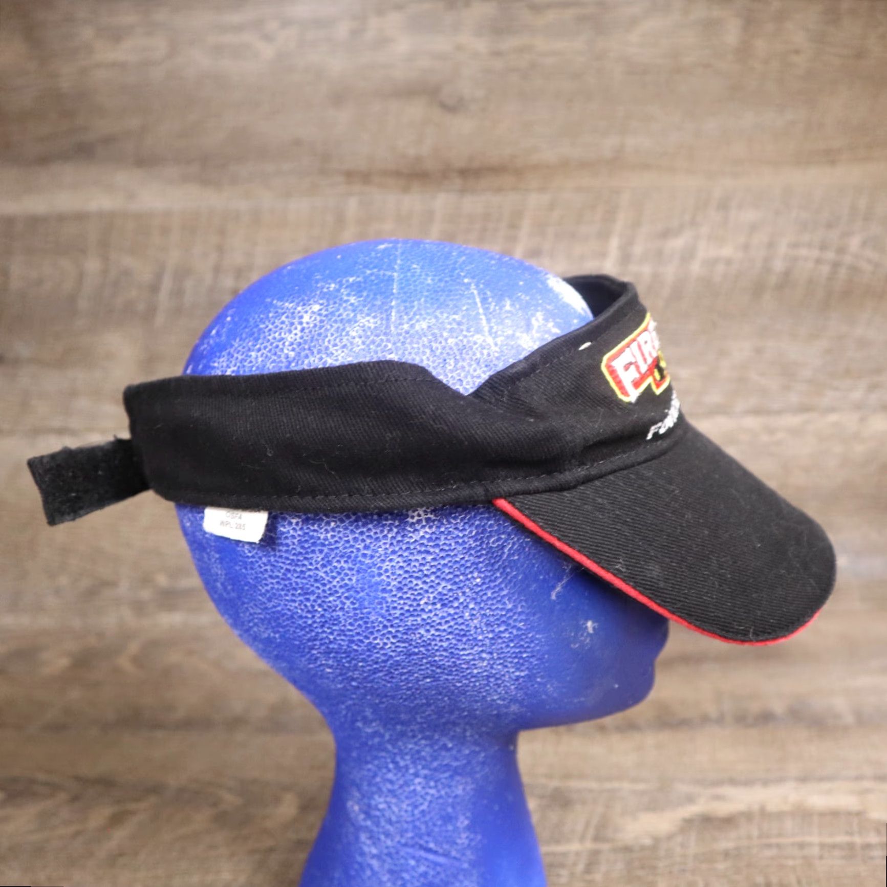 Vintage VINTAGE Hat Firehouse Subs Visor Cap Black Red Strapback Employee Uniform Size ONE SIZE - 3 Thumbnail