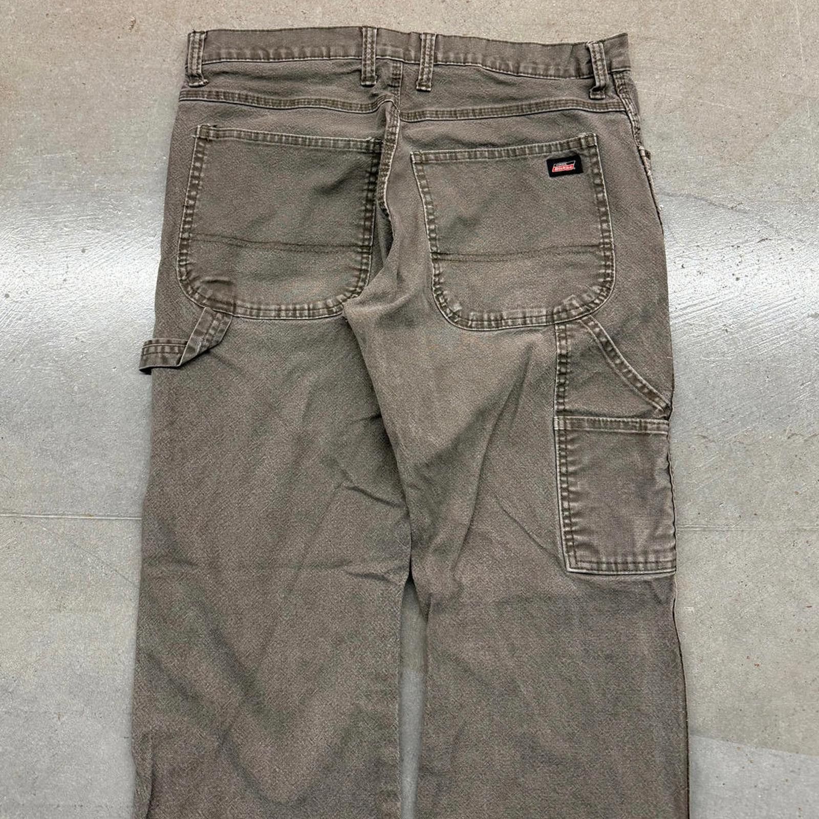 Dickies Dickies Faded Straight Leg Carpenter Jeans 34x29 Size US 29 - 3 Thumbnail