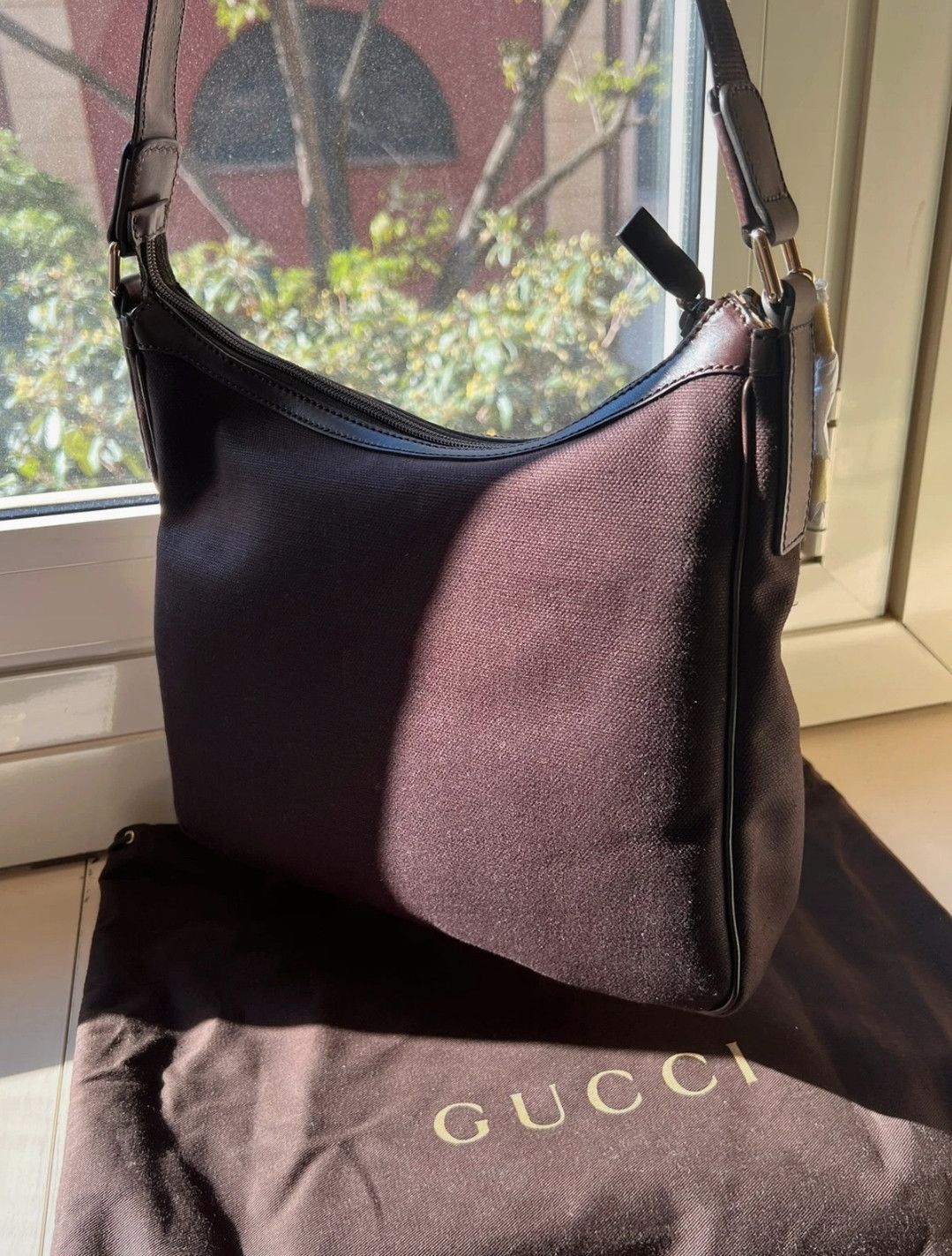 Gucci Gucci shoulder bag in brown canvas Size ONE SIZE - 2 Thumbnail