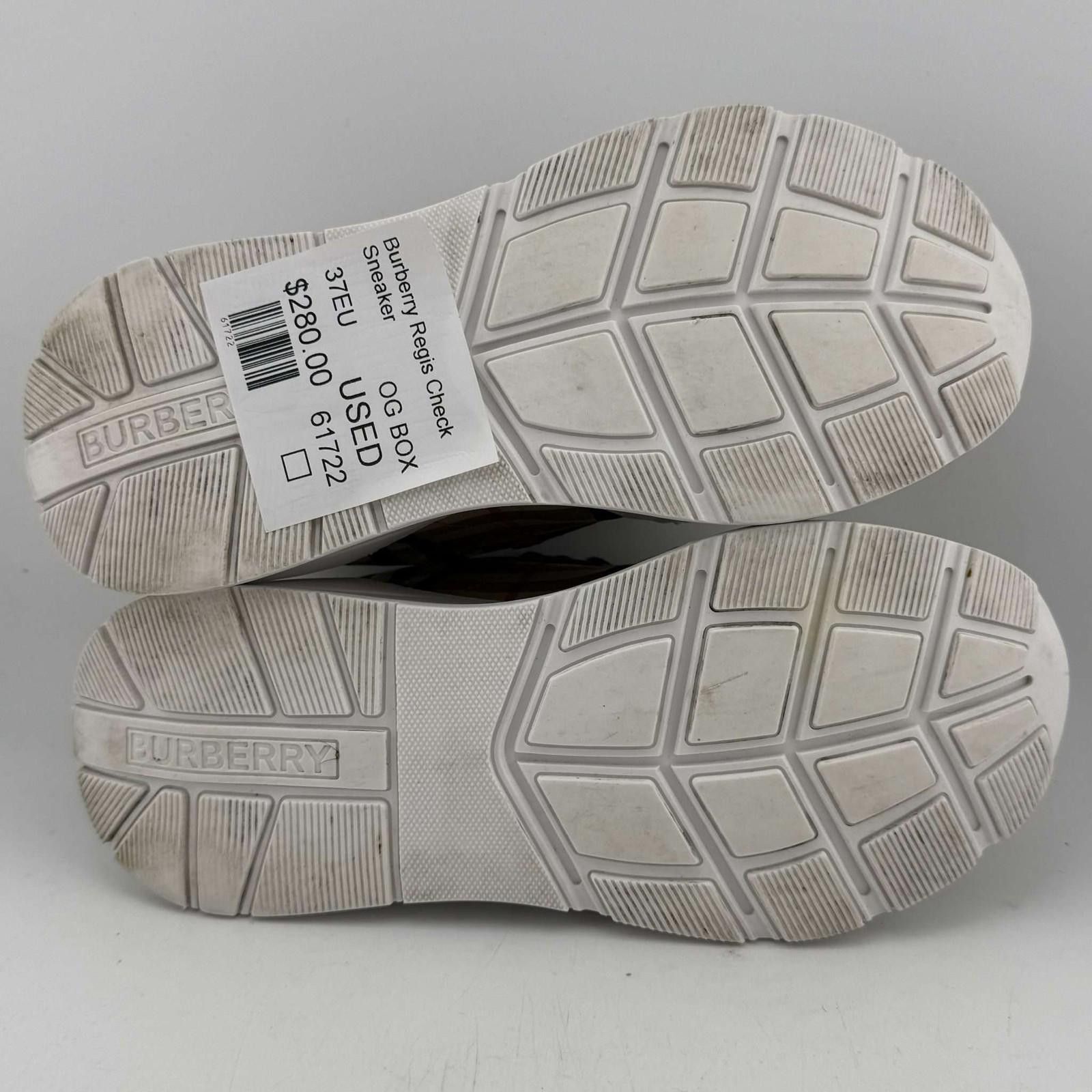 Burberry Burberry Regis Check Sneaker 37EU Used with Box Size US 7 / EU 40 - 6 Thumbnail