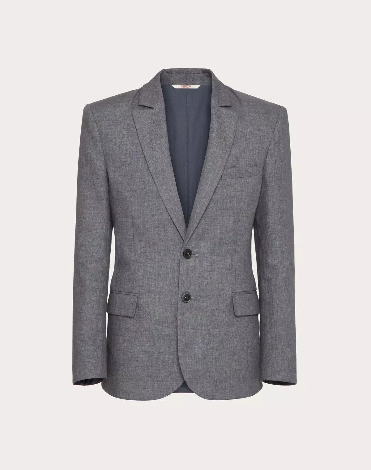 Valentino oc11z0625 Single Breasted Linen Jacket in Medium Grey Size US M / EU 48-50 / 2 - 1 Thumbnail