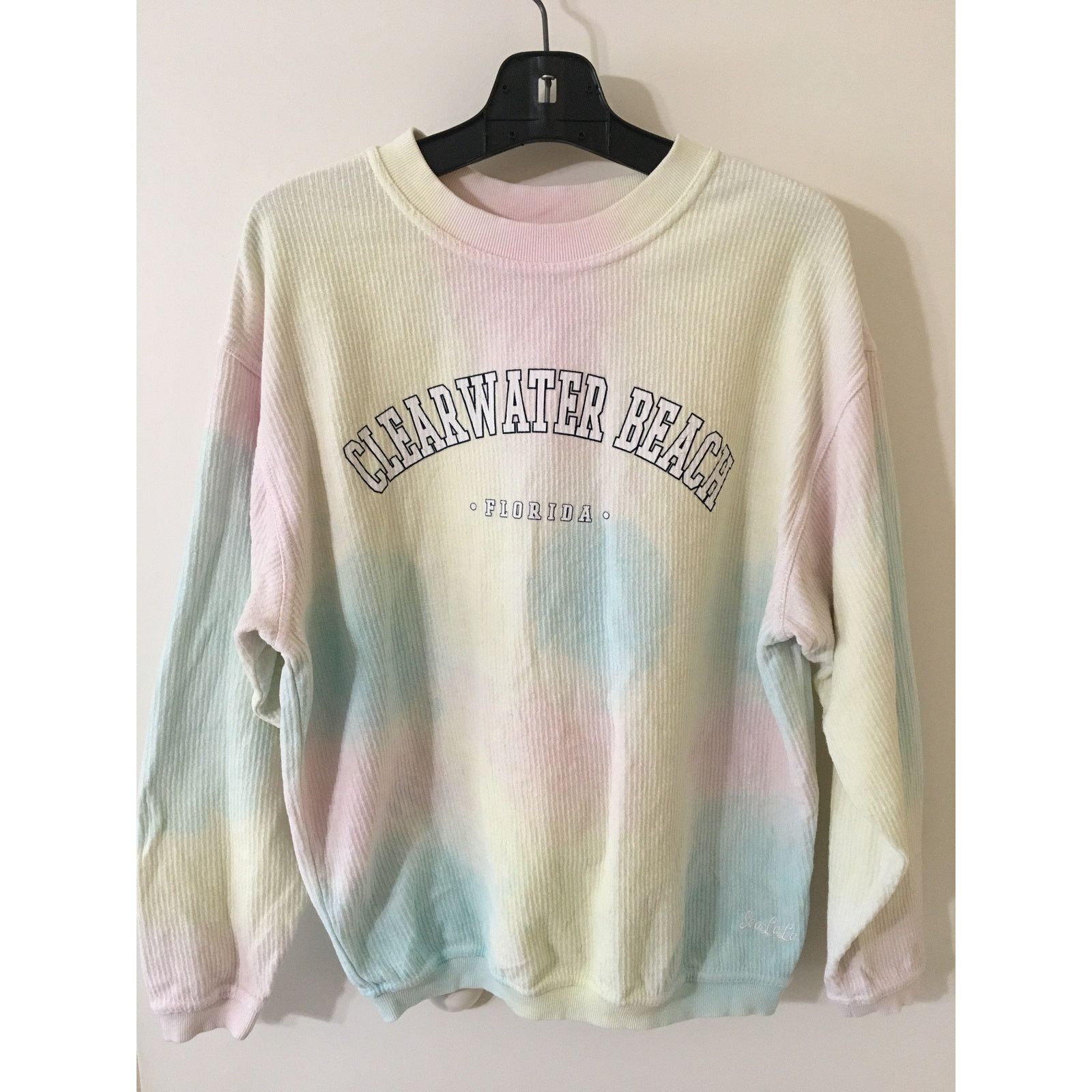 Other Clearwater Beach Florida Pastel Ribbed Pull Over Sweatshirt Size S / US 4 / IT 40 - 2 Thumbnail