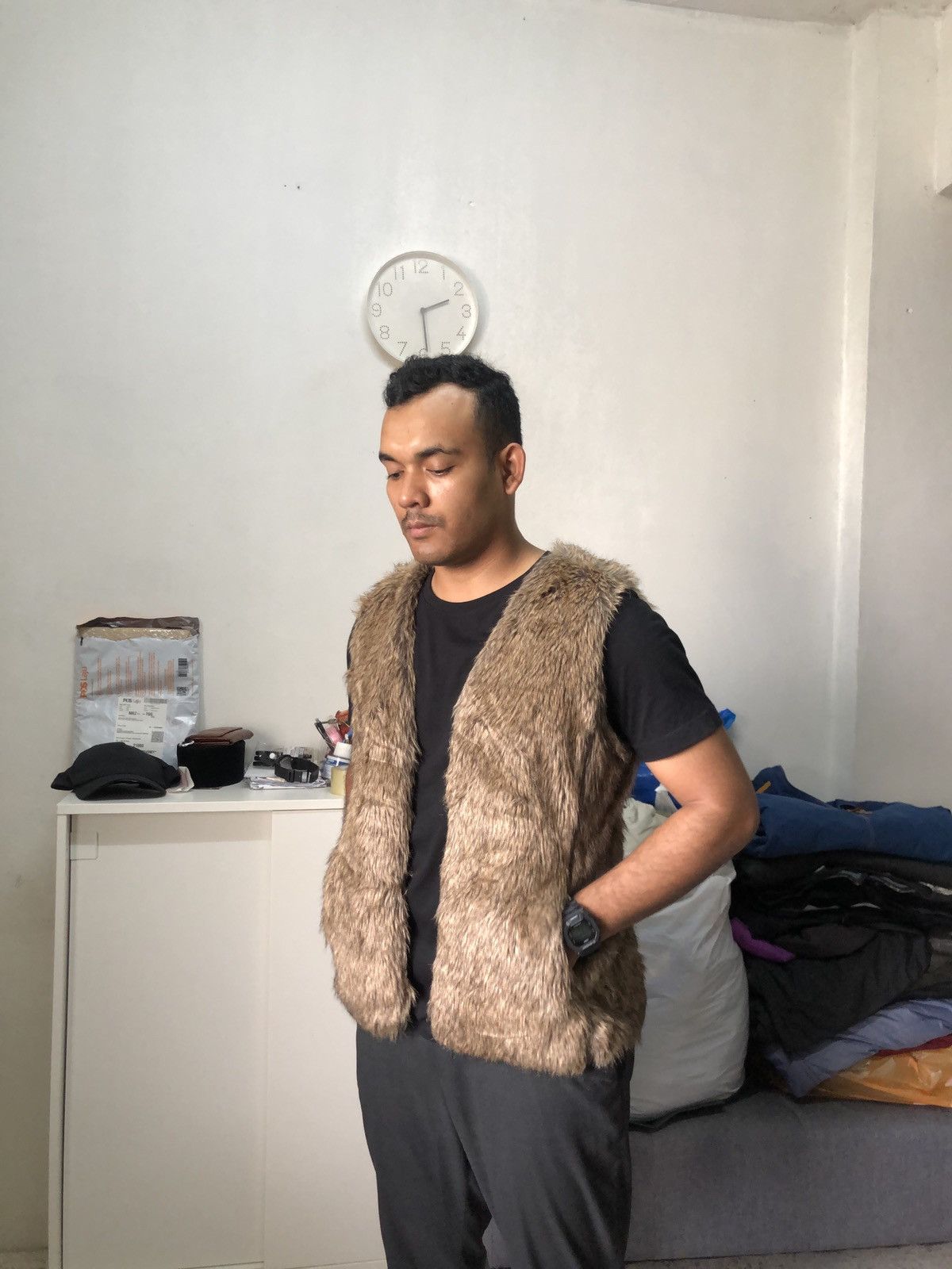 If Six Was Nine Old Navy Faux Fur Punk Vest Brown If Six Was Nine Size US M / EU 48-50 / 2 - 17 Thumbnail