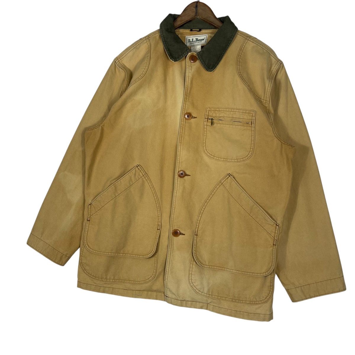 L.L. Bean Vintage L.L. Bean Field Coat Barn Jacket Tan Canvas Size US L / EU 52-54 / 3 - 2 Thumbnail