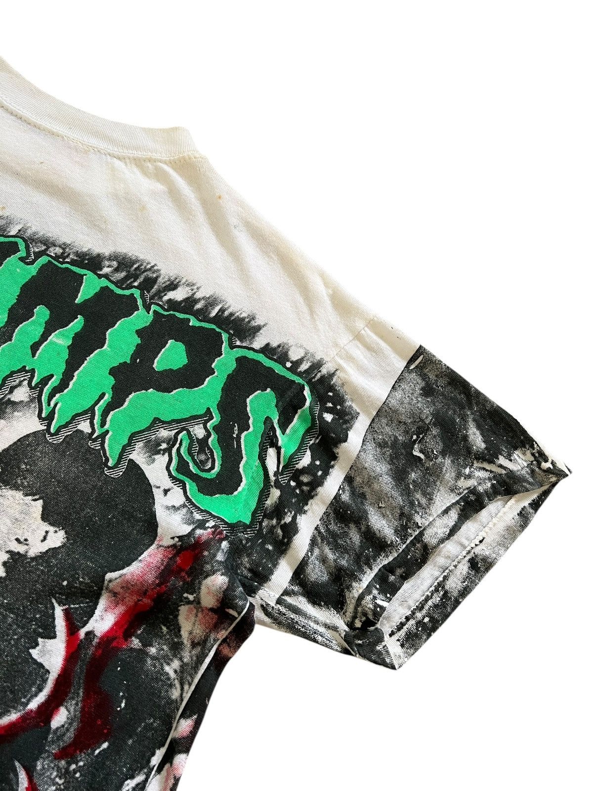 Band Tees Vintage 1980s Bootleg The Cramps Overprint Mosquitohead Size US M / EU 48-50 / 2 - 9 Thumbnail