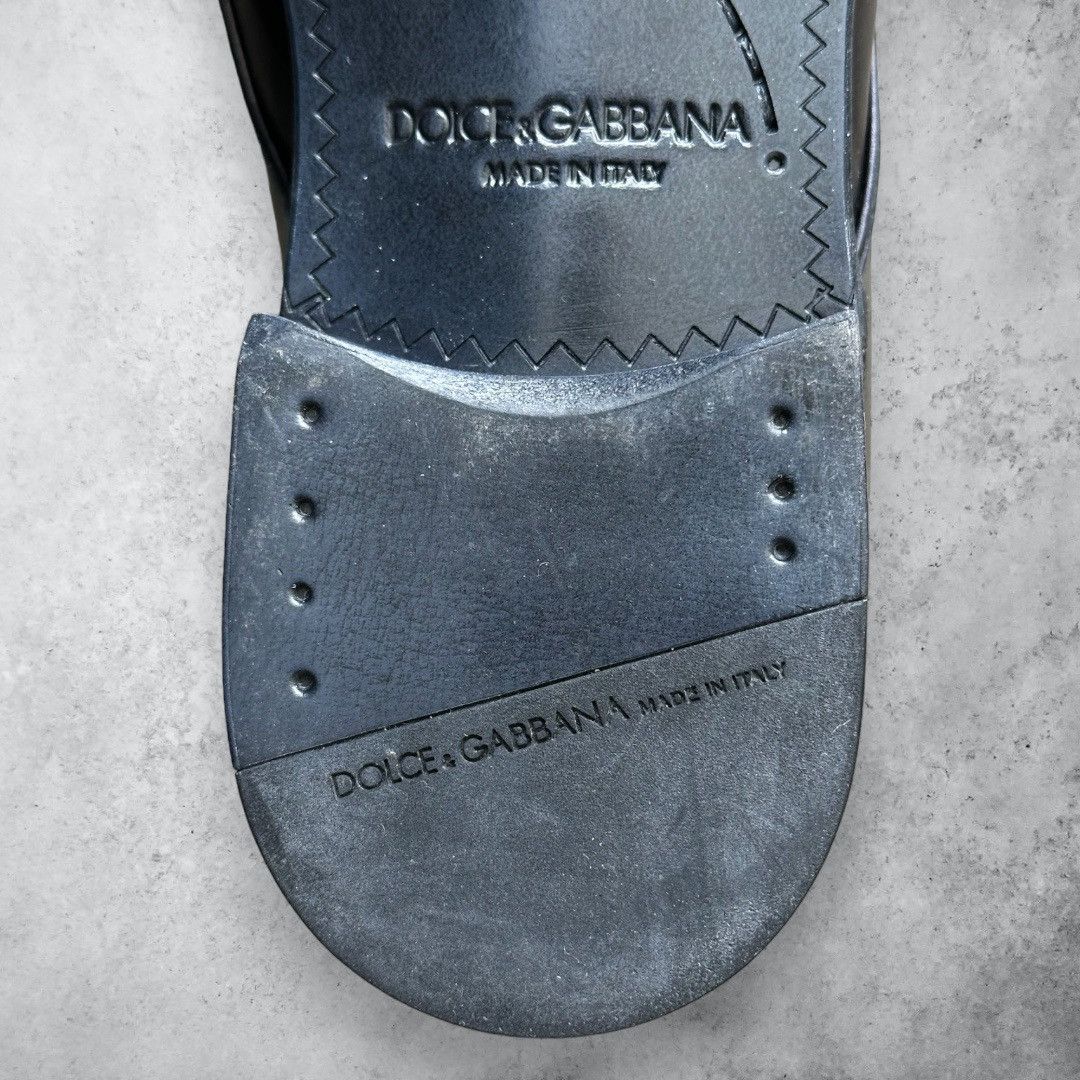 Dolce & Gabbana DOLCE & GABBANA Black Leather Oxford Men’s Dress Shoes Size US 5 / EU 37 - 11 Thumbnail
