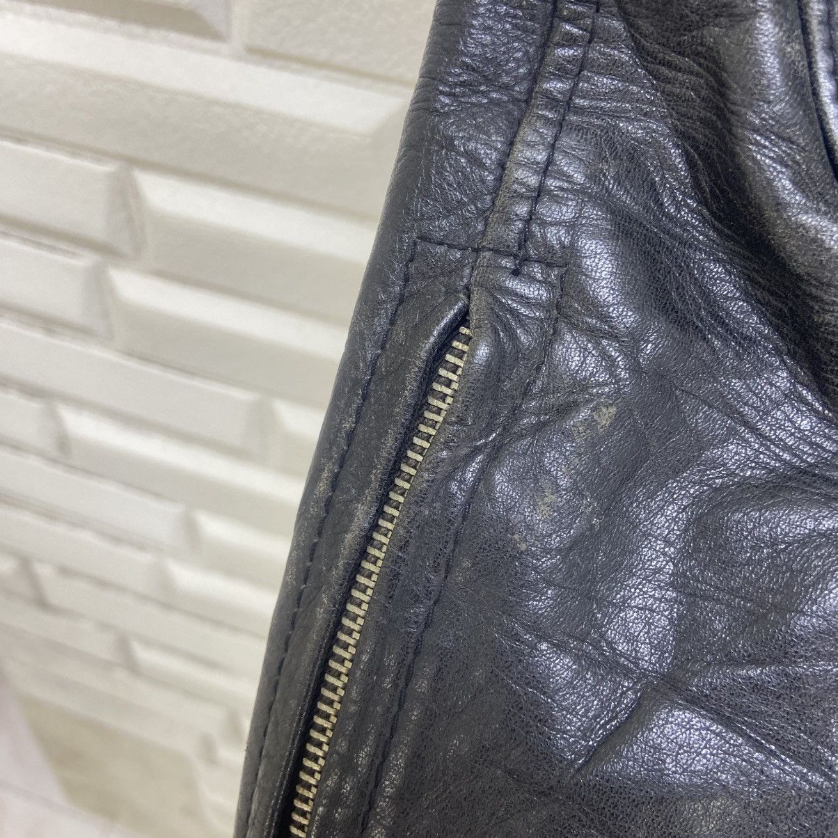 Japanese Brand Vintage Japanese Brand Fremantle Lace Leather Biker Pants Size US 30 / EU 46 - 10 Thumbnail