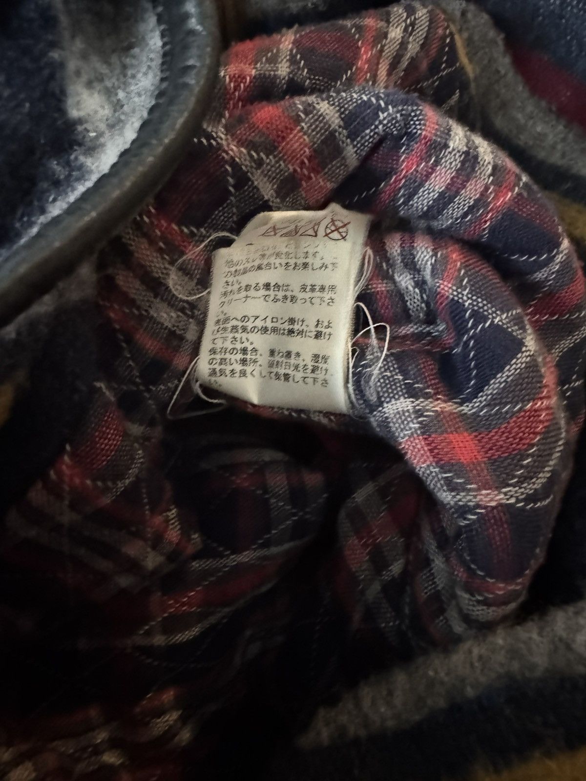 Blackmeans BLACKMEANS WOOL BLANKET BIKER CLOAK CAPE PONCHO Size US L / EU 52-54 / 3 - 6 Thumbnail