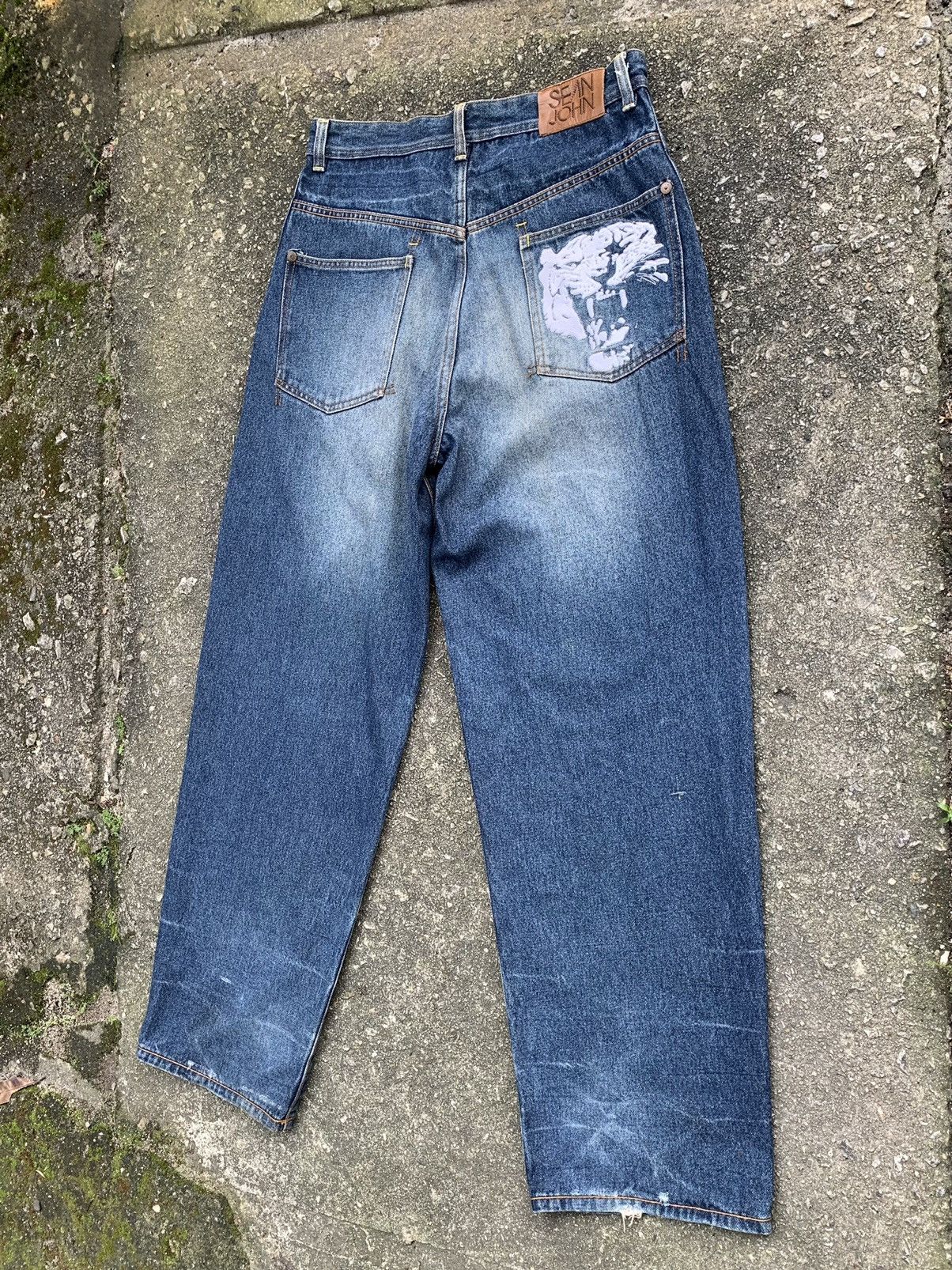 Sean John Rare.. Vintage Sean John Embroidered Denim Jeans Pants Size US 32 / EU 48 - 8 Thumbnail