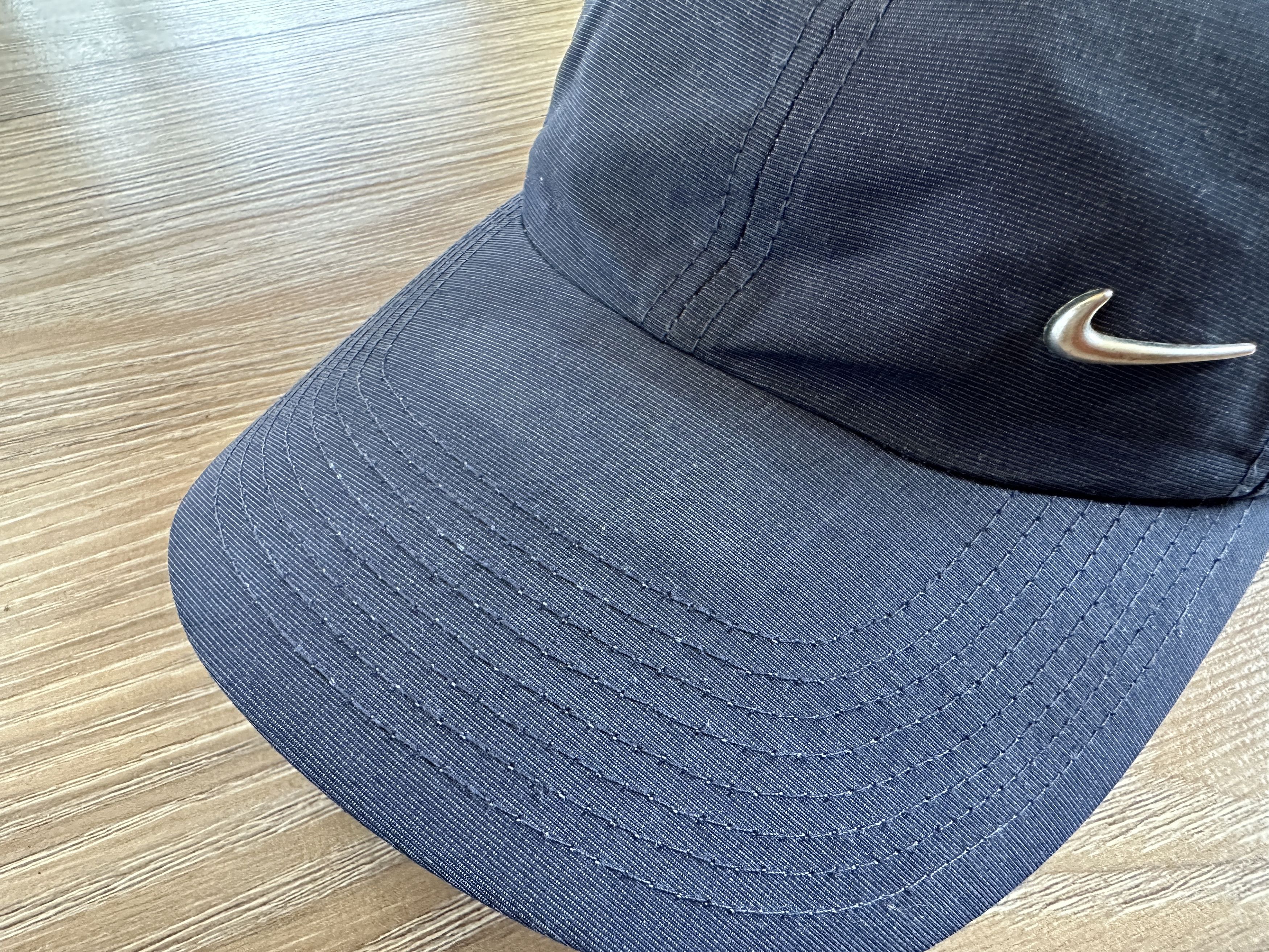 Nike × Vintage Nike Vintage Cap Metal Swoosh Size ONE SIZE - 8 Thumbnail