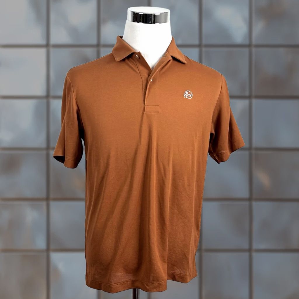 Vintage Tom Beckbe Polo Shirt Medium Orange Solid Short Sleeve Casual Preppy Mens Polo Size US M / EU 48-50 / 2 - 1 Thumbnail