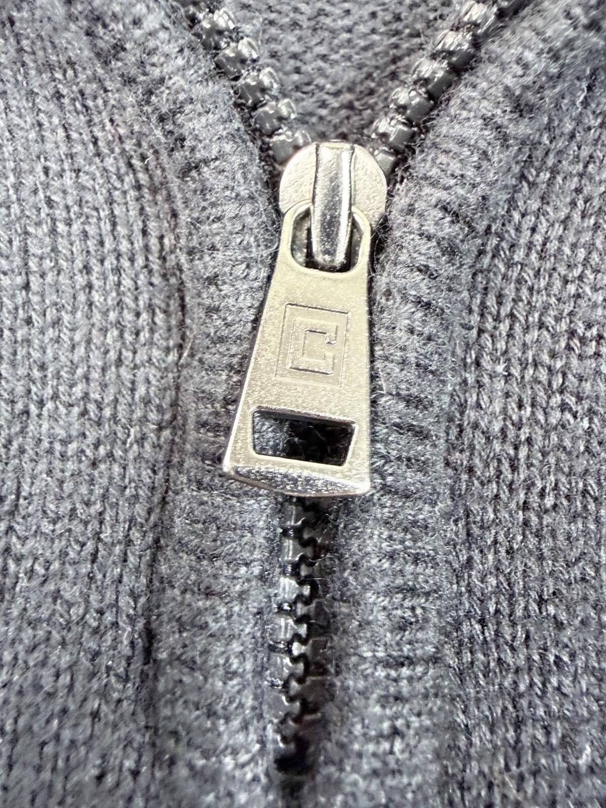 Chaps Chaps black cotton-blend quarter-zip pullover sweater Size L Size US L / EU 52-54 / 3 - 5 Thumbnail
