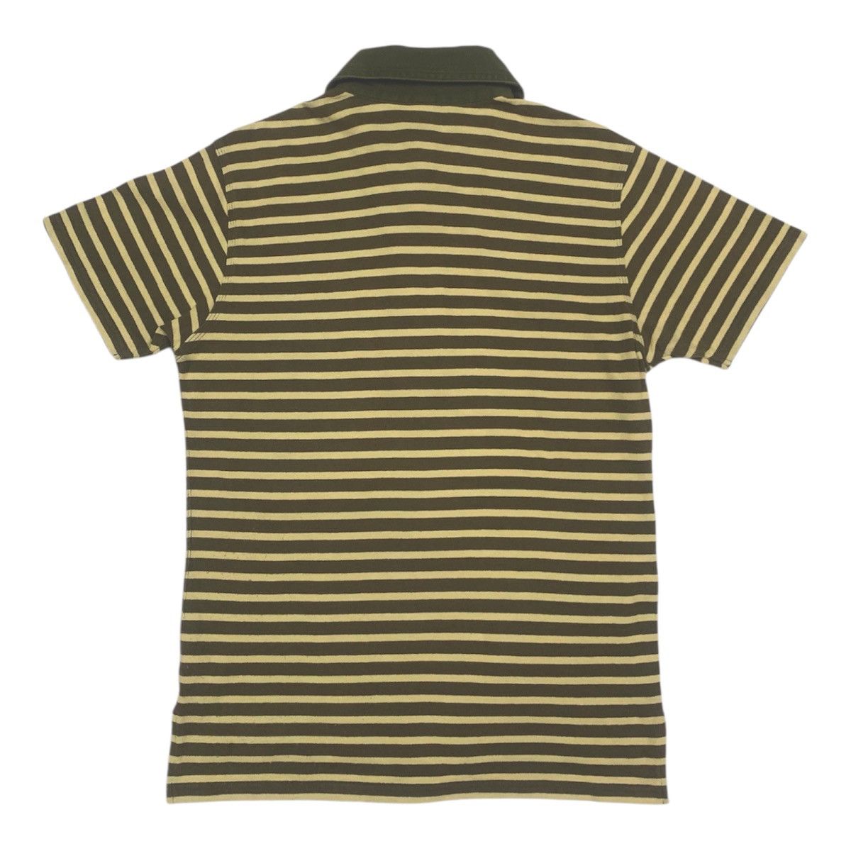 Nigel Cabourn Nigel Cabourn Vintage Processed Border Heavy Polo Shirt Size US M / EU 48-50 / 2 - 5 Thumbnail