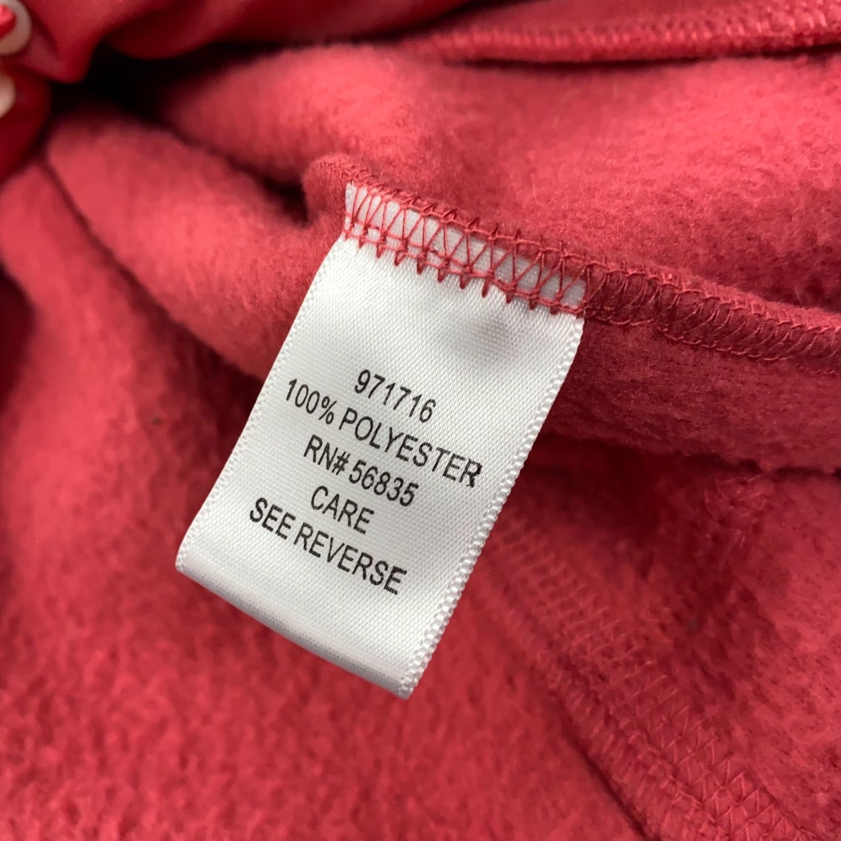 Vintage Cabela's Jacket Womens Large Red Fleece Full Zip Pockets Size L / US 10 / IT 46 - 6 Thumbnail