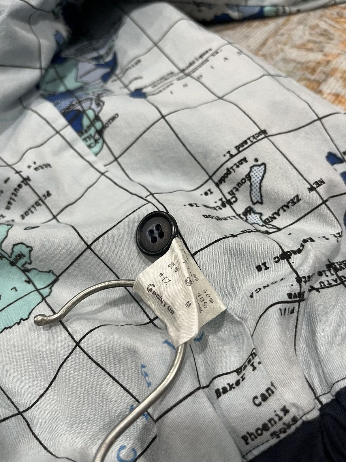 Issey Miyake Hai Sporting Gear by Issey Miyake In World Map Motif Jacket Size US L / EU 52-54 / 3 - 13 Thumbnail
