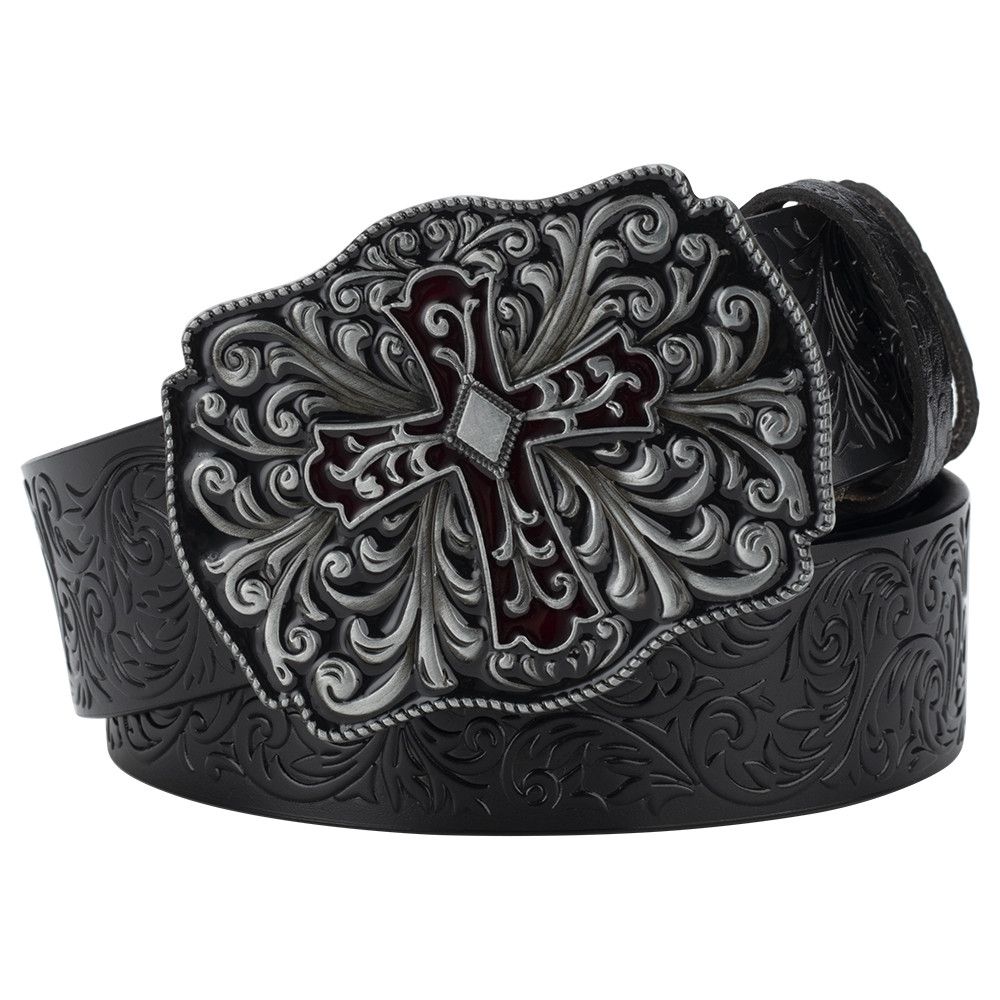 VIBE Hip-hop Vintage Belt Riveted Belts Menswear Accessories Size ONE SIZE - 1 Thumbnail