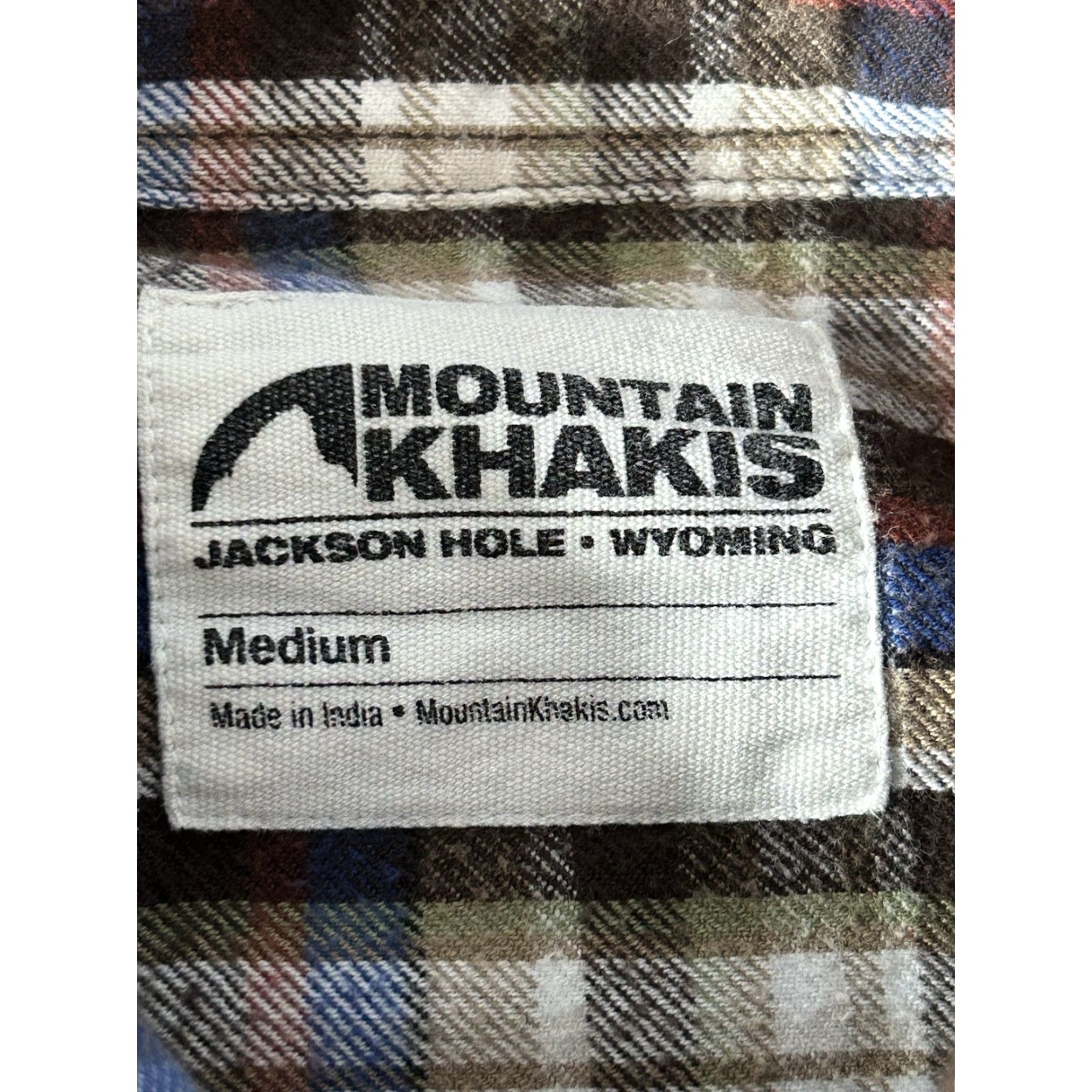 Mountain Khakis Mountain Khakis Shirt Mens Medium Brown Plaid Flannel Jackson Hole Button-Up Long Sleeve Collared Casual Western Workwear Size US M / EU 48-50 / 2 - 5 Thumbnail