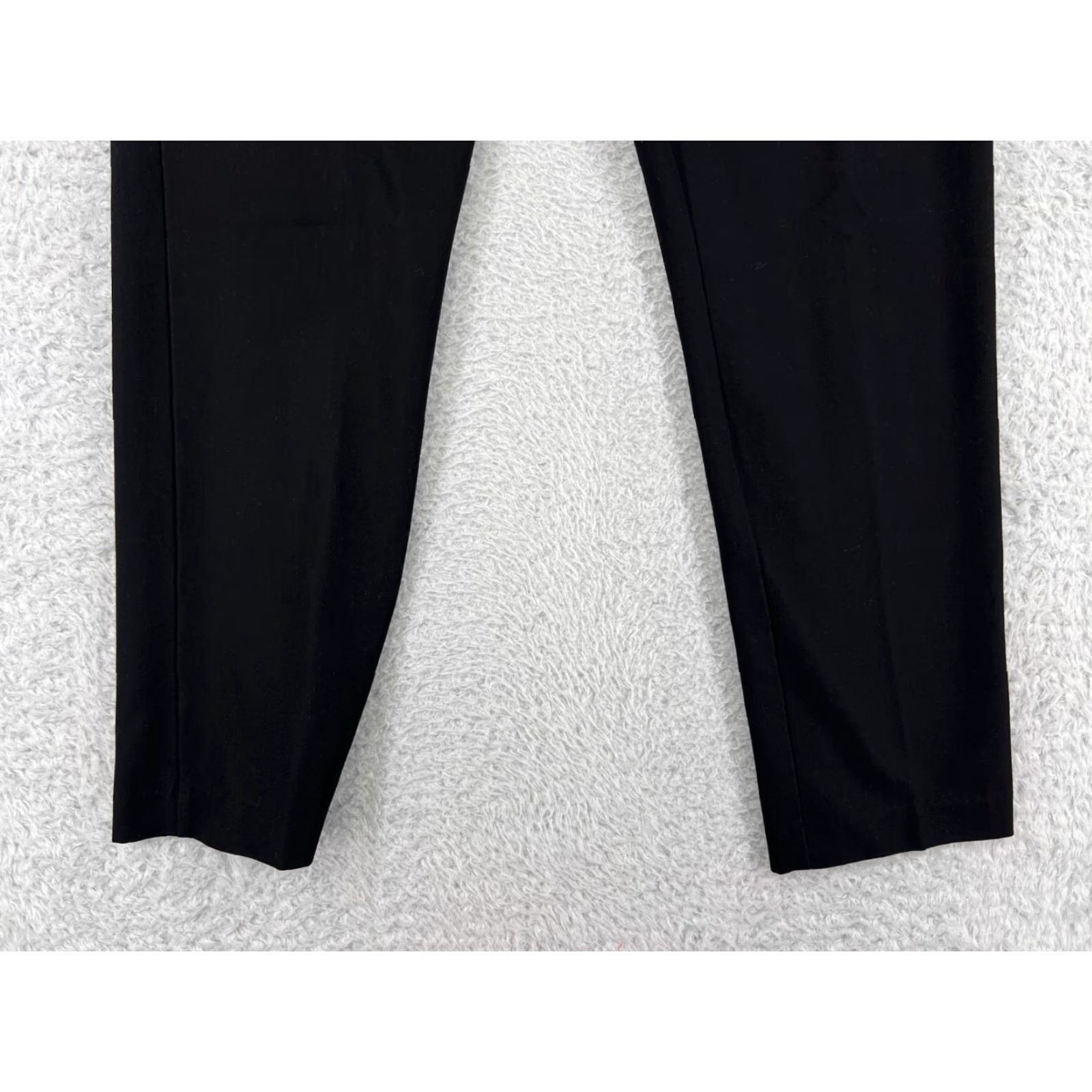 Izod IZOD Pants Womens 10 Black Polyester Blend Twill Straight Waist Comfort Stretch Size 32" / US 10 / IT 46 - 5 Thumbnail