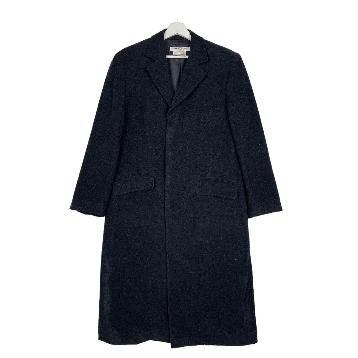 Katharine Hamnett London 🔥 KATHARINE HAMNETT LONDON WOOL OVERCOAT Size US M / EU 48-50 / 2 - 2 Thumbnail