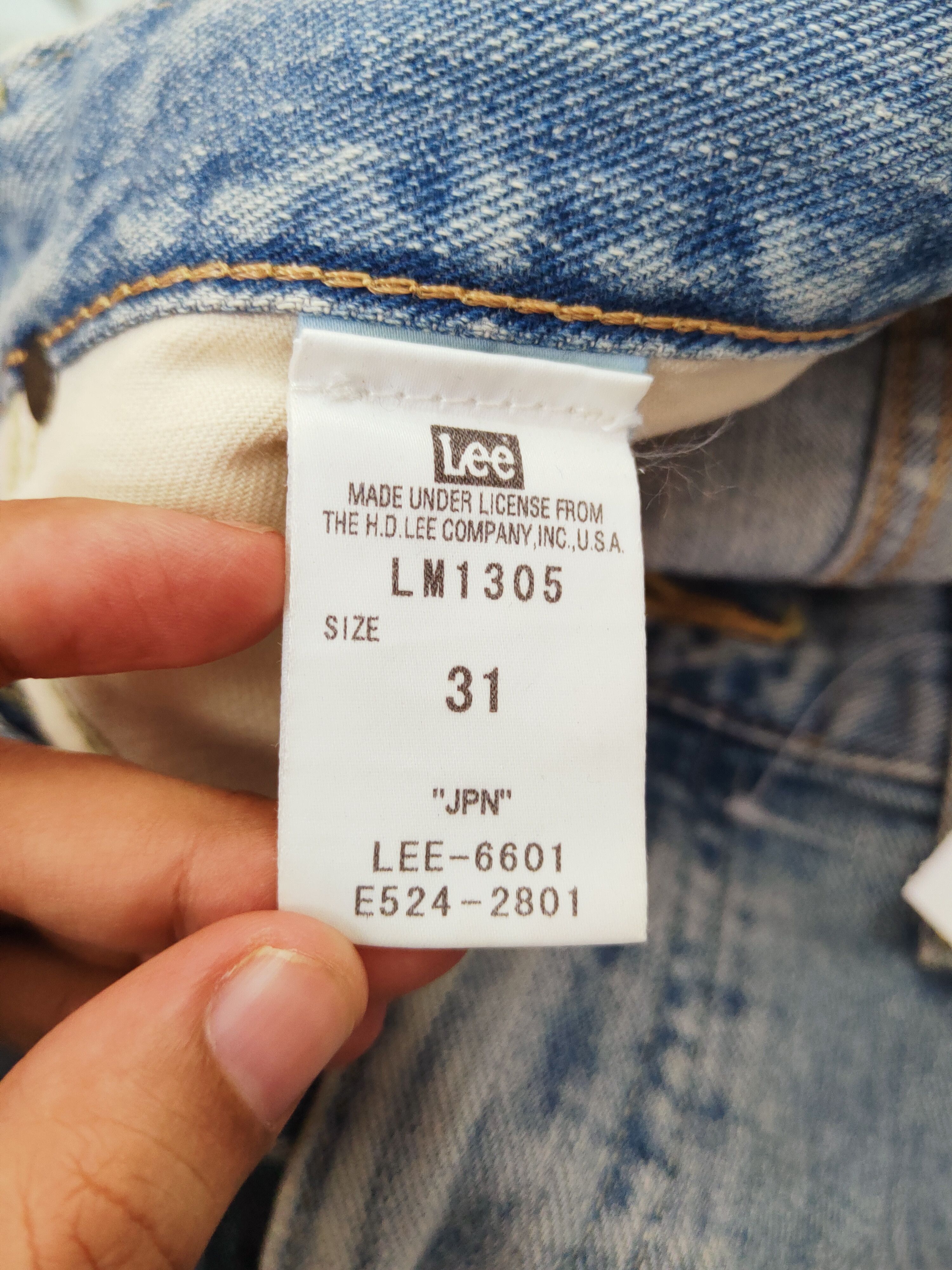 Japanese Brand Lee Blue Faded Distressed Ripped Jeans #W797 Size US 32 / EU 48 - 16 Thumbnail