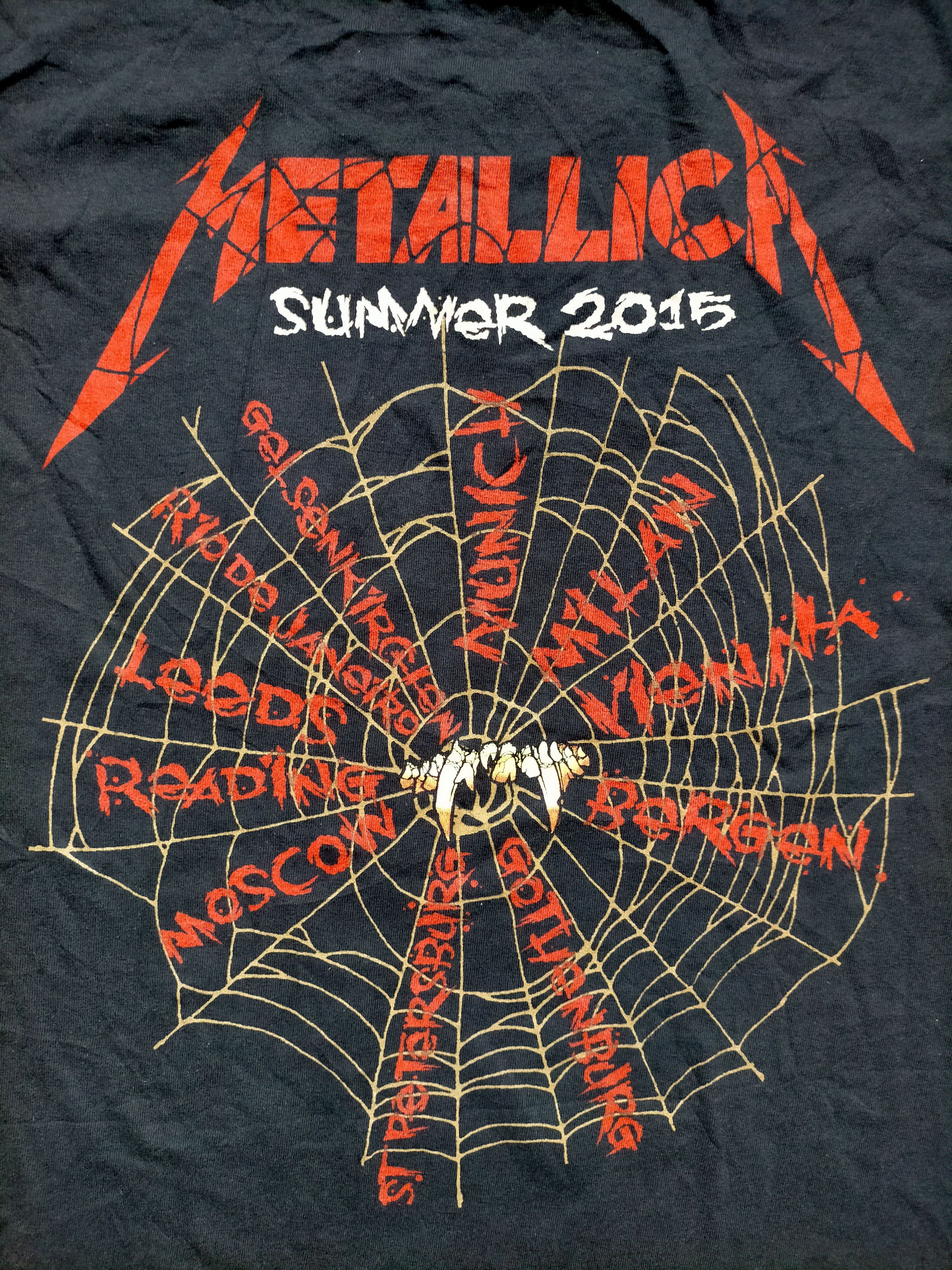 Band Tees Vintage Metallica Tour 2015 Black tee Size L Size US L / EU 52-54 / 3 - 3 Thumbnail