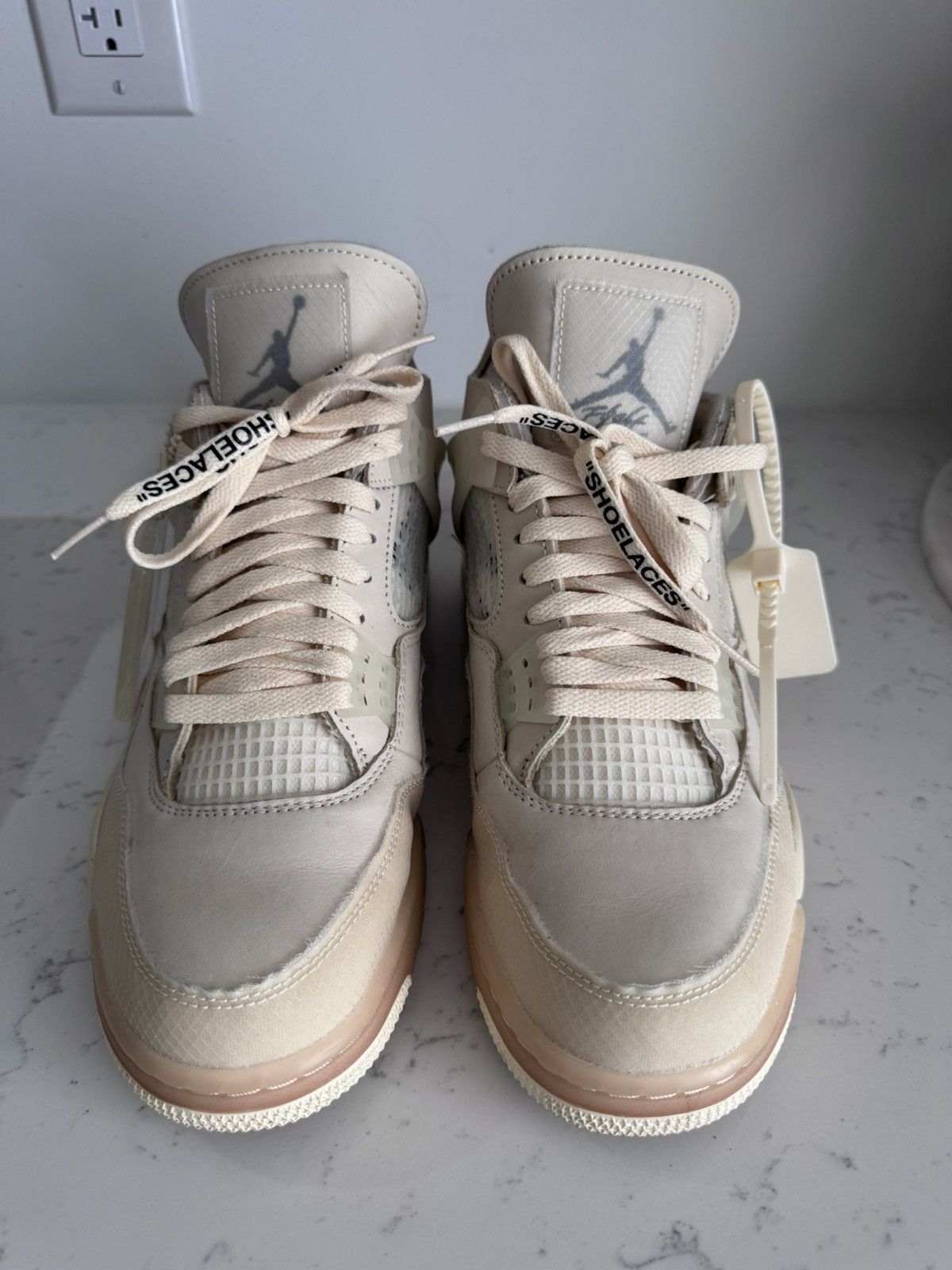 Jordan Brand Jordan 4 Off white Virgil Abloh size 10.5 mens Size US 10.5 / EU 43-44 - 16 Thumbnail