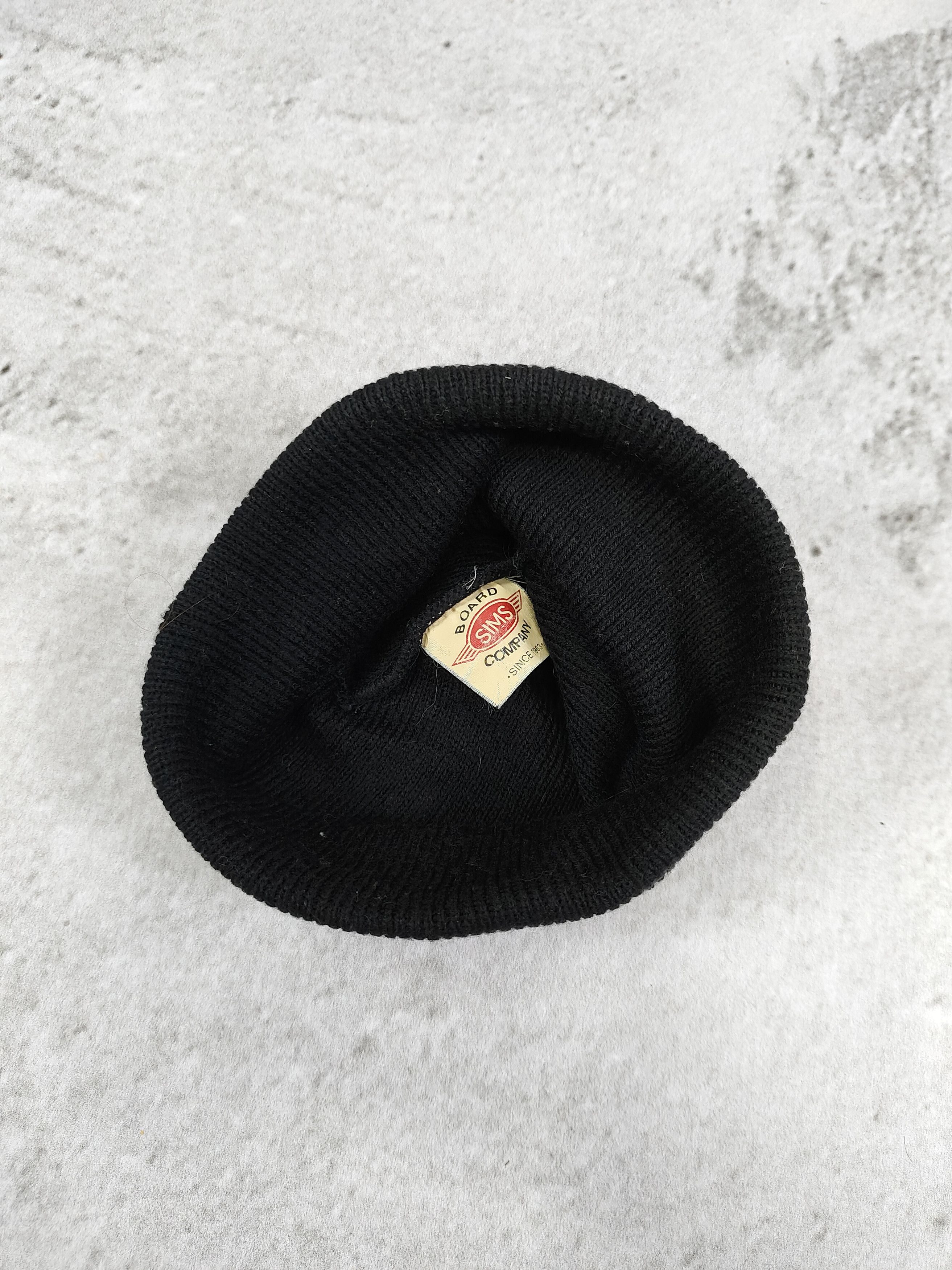 Vintage 90s SIMS🔥Archived Embroidered Logo Skateboard Beanie Hat Size ONE SIZE - 6 Thumbnail