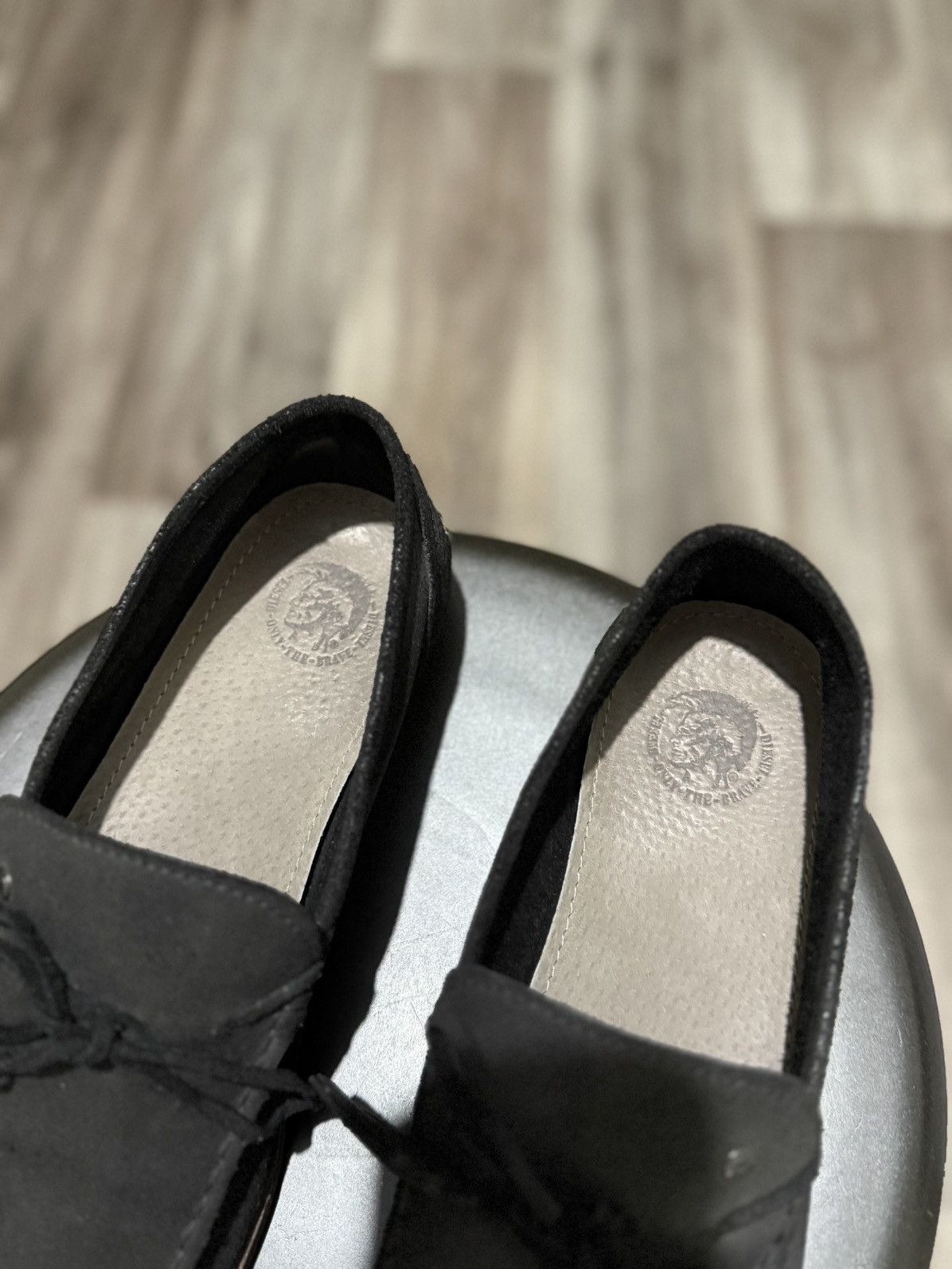 Diesel DIESEL RARE MEN’S BLACK LEATHER LOAFERS SLIP ON SHOES Size42 Size US 9.5 / EU 42-43 - 5 Thumbnail