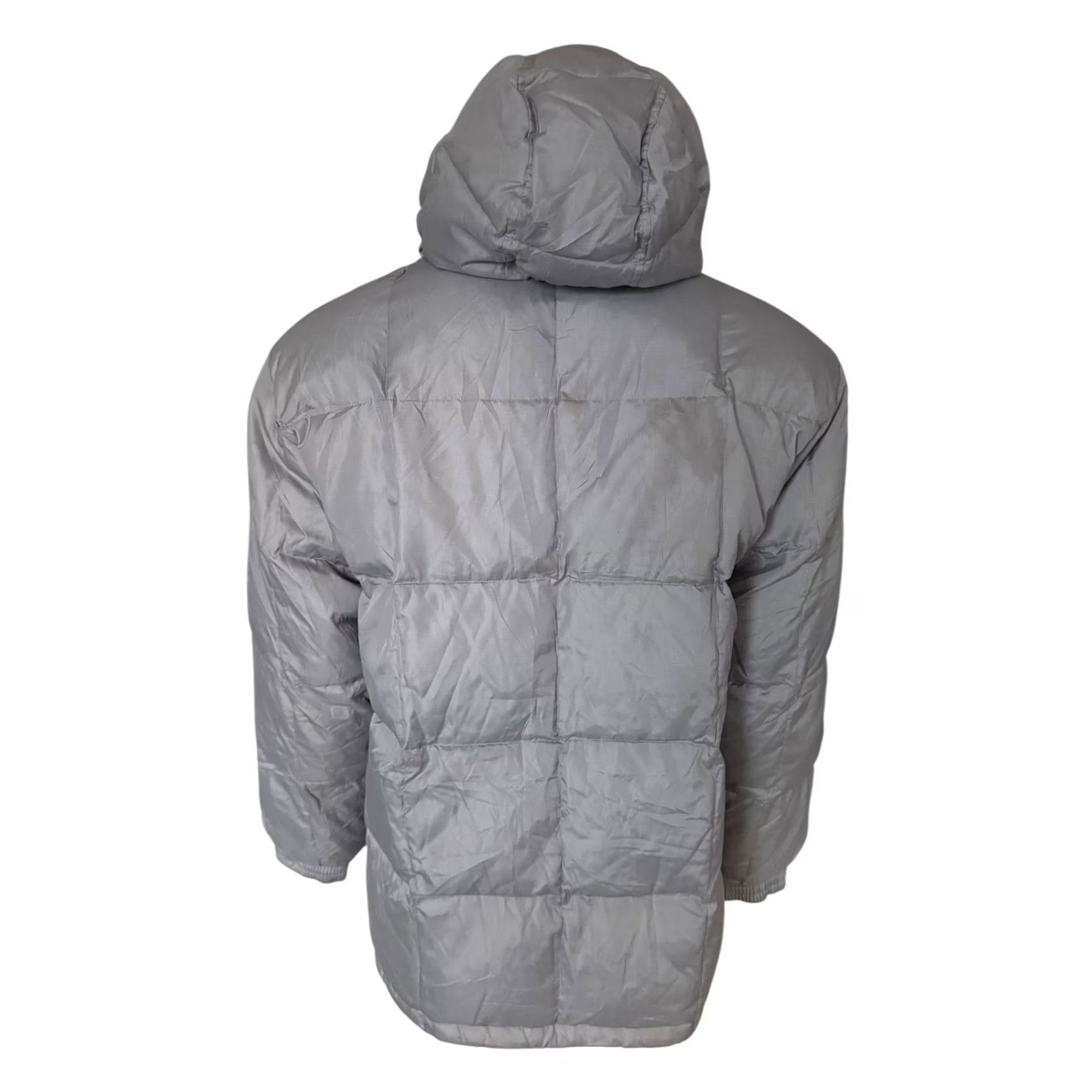 Puma PUMA Grey Long Puffer Jacket Mens M - Hooded Full Zip Winter Coat (Grey) - Logo, Longline, Casual Outerwear Size US M / EU 48-50 / 2 - 3 Thumbnail
