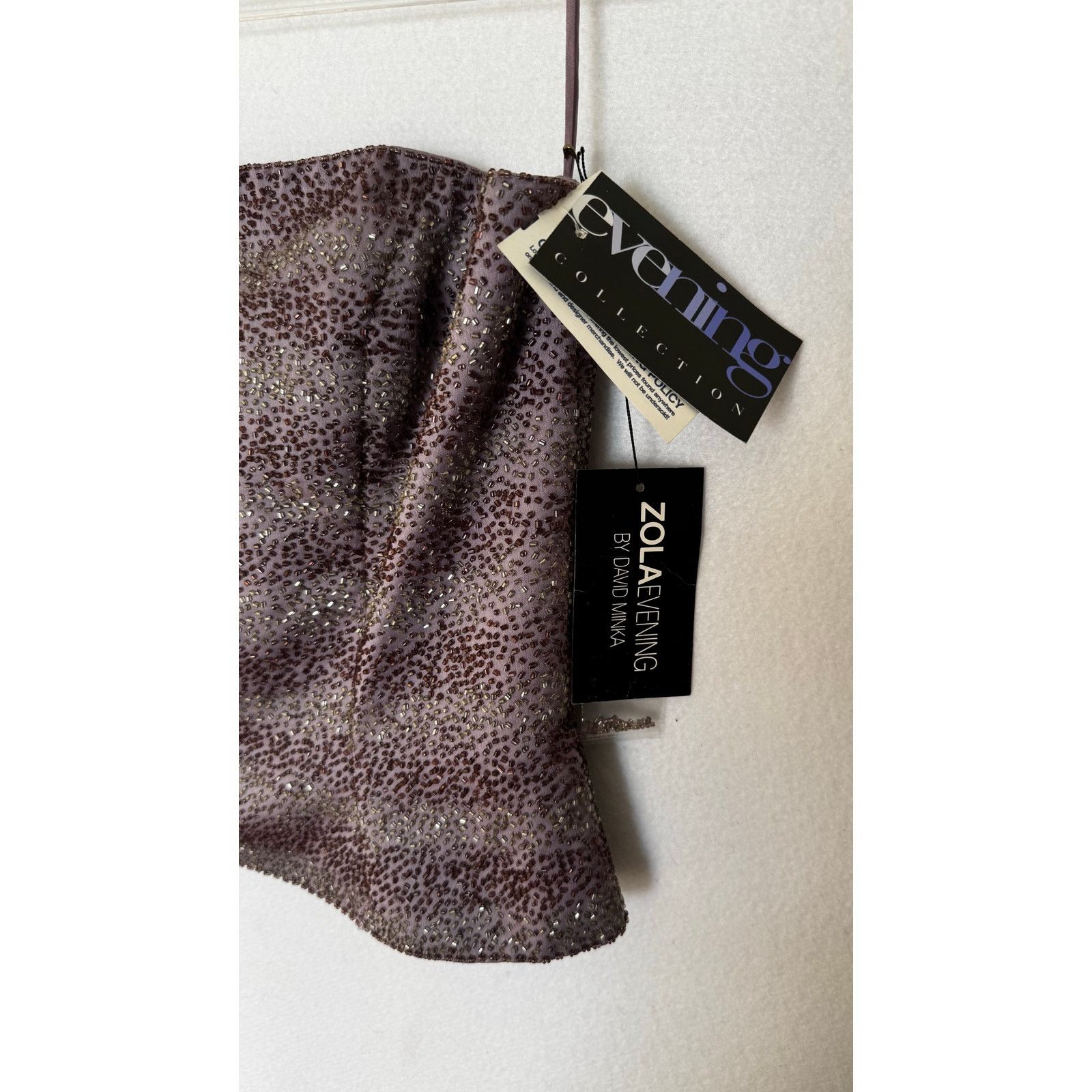 Other Zola Evening David Minka Y2K Beaded Corset Top 14 NWT Size L / US 10 / IT 46 - 5 Thumbnail