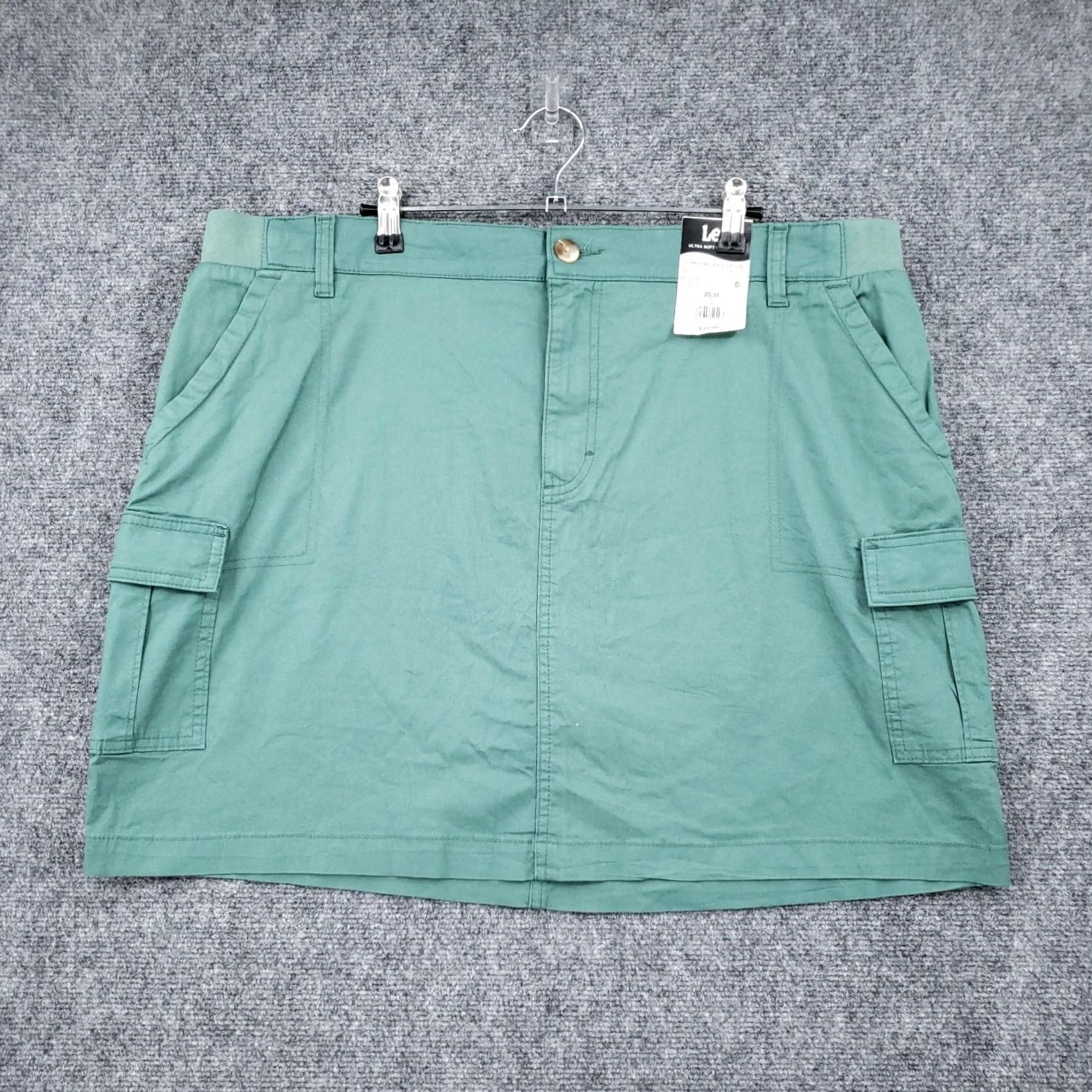 Lee Lee Skort Women M Medium Green Regular Fit Cargo Skirt Stretch Size 32" / US 10 / IT 46 - 2 Thumbnail