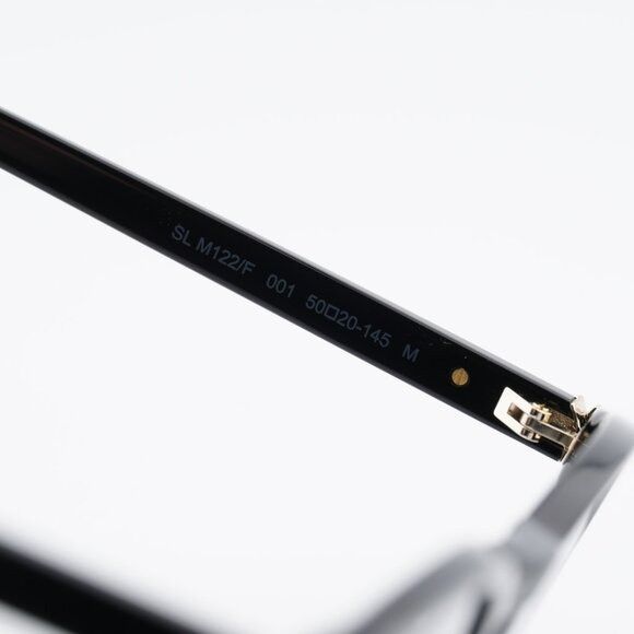 Saint Laurent Paris Saint Laurent SLM122/F 001 Round Eyeglasses Black 50mm Frame Size ONE SIZE - 6 Thumbnail