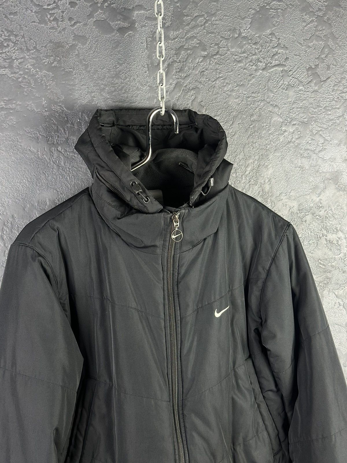 Nike × Vintage Nike Vintage 90s Small Logo Black Down Jacket Winter Puffer Size M / US 6-8 / IT 42-44 - 2 Thumbnail