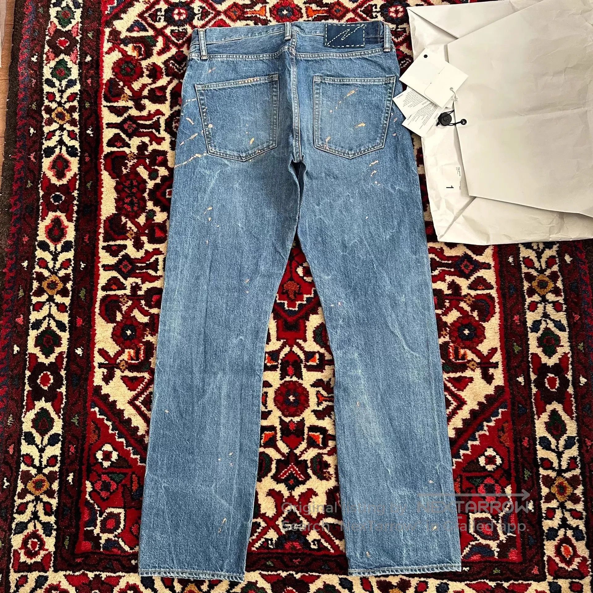 Visvim Blue Distressed Denim Jeans Size 30. Size US 30 / EU 46 - 2 Thumbnail