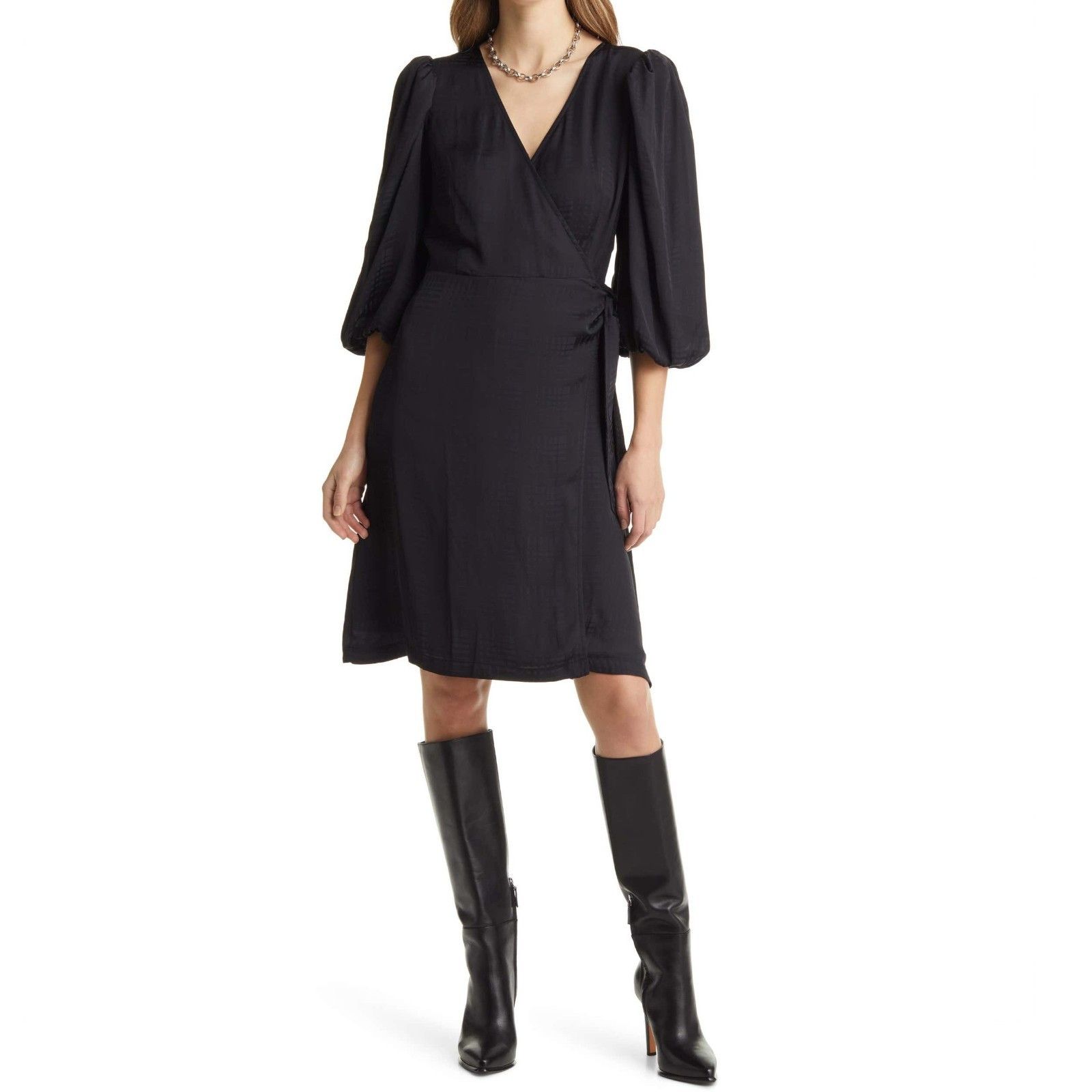 Other Halogen Everyday Three-Quarter Sleeve Wrap Dress in size M Size M / US 6-8 / IT 42-44 - 1 Thumbnail