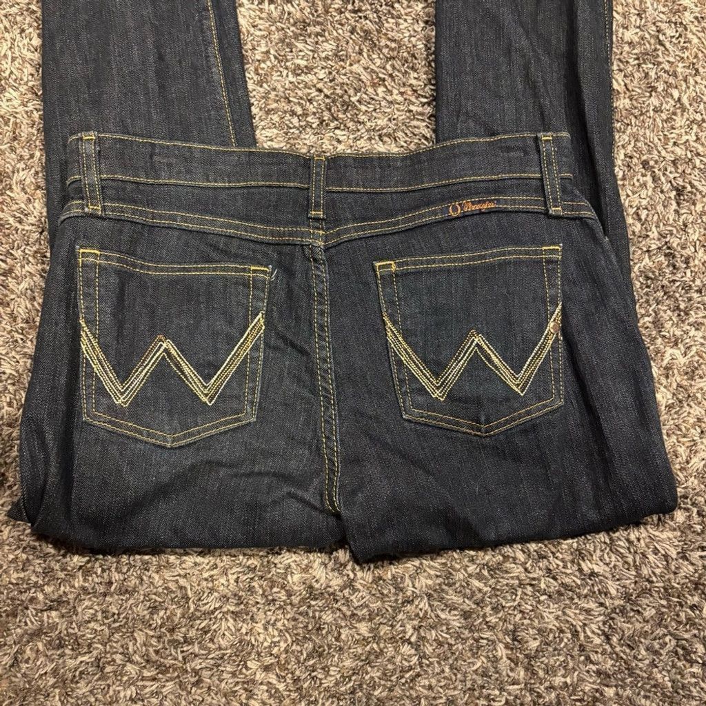 Wrangler Women's Wrangler QBaby Dark Blue Jeans Size 28" / US 6 / IT 42 - 1 Thumbnail