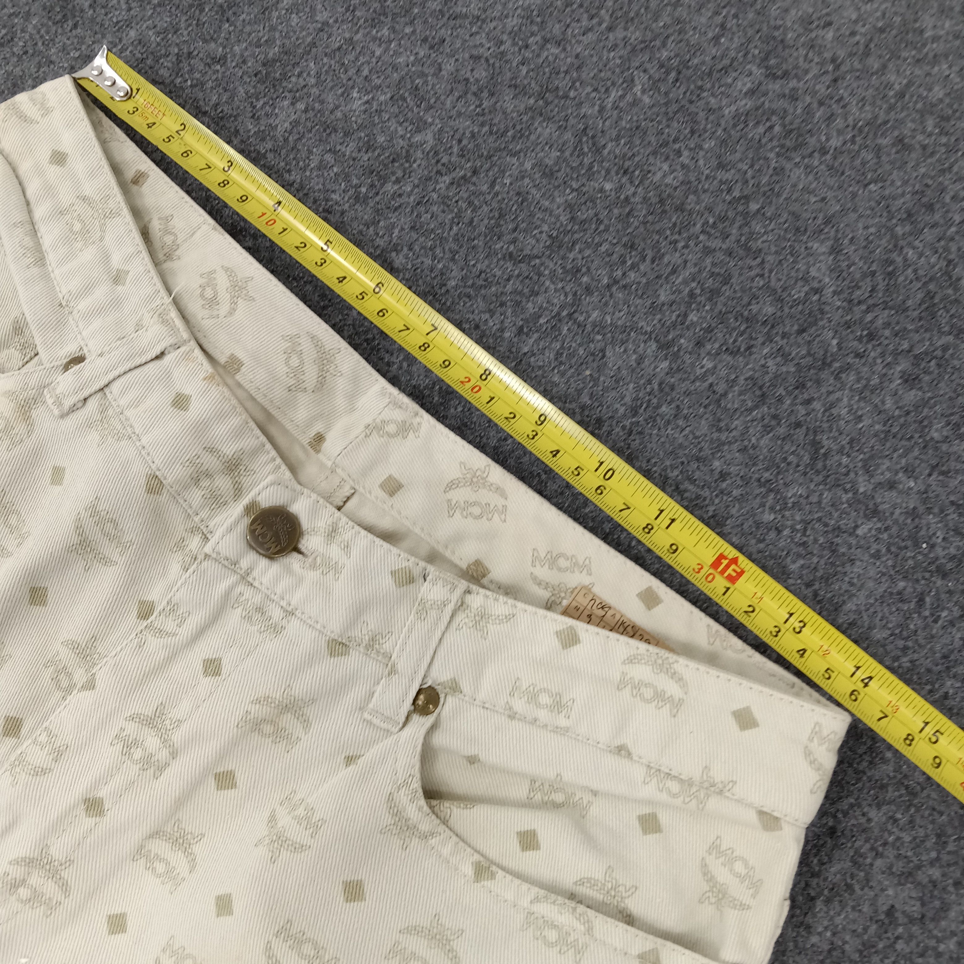MCM × Vintage MCM Legere Designer Brand Monogram Pants Size US 29 - 9 Thumbnail