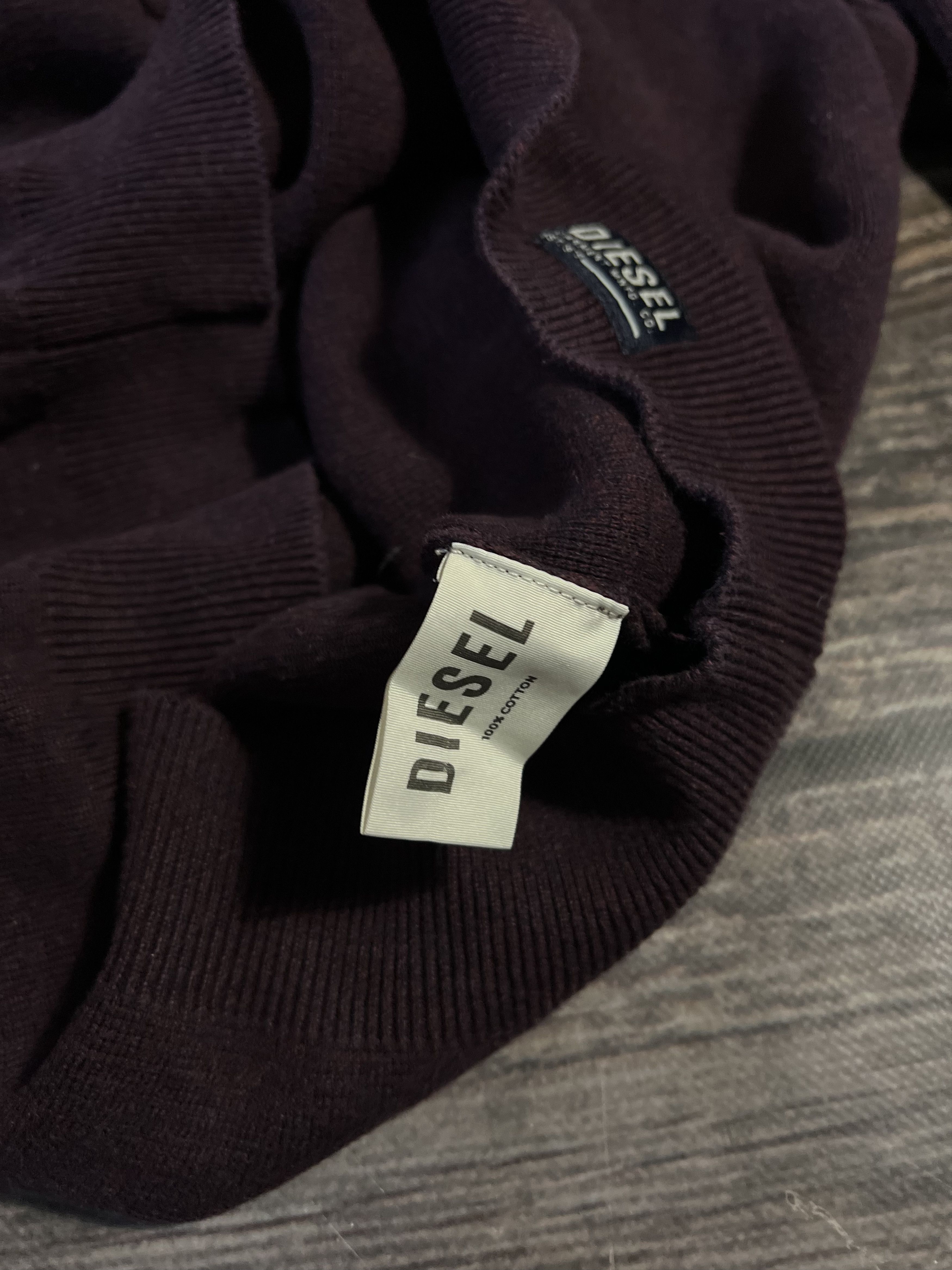 Diesel 1/3 zip Diesel Cherry Sweater Premium Cotton Size US M / EU 48-50 / 2 - 6 Thumbnail