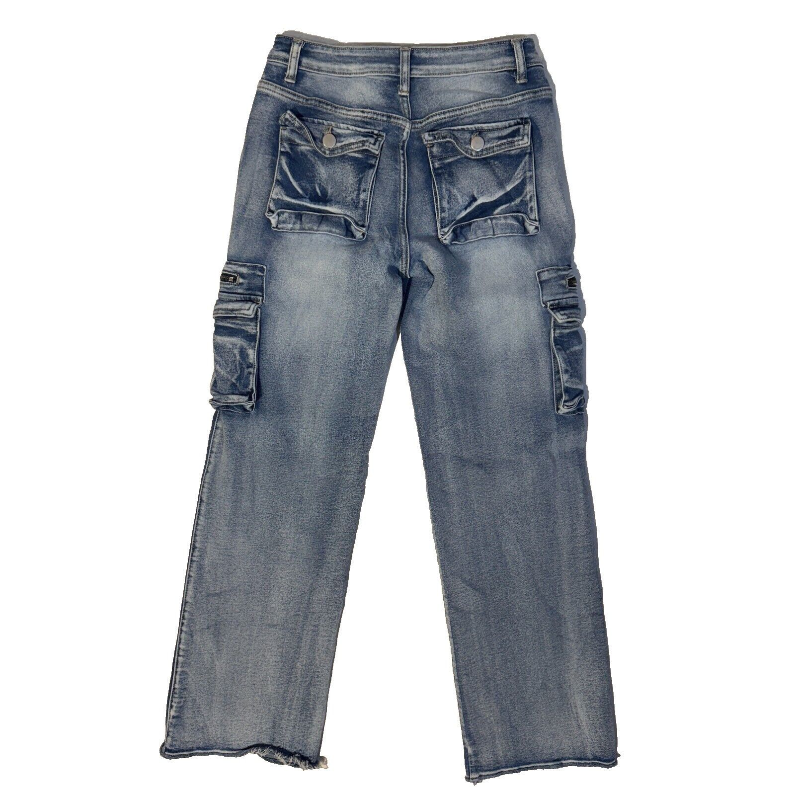 Other Y2K Skate Cargo Jeans Womens 26X29 Blue Straight Wide Leg Sk Size 26" / US 2 / IT 38 - 5 Thumbnail