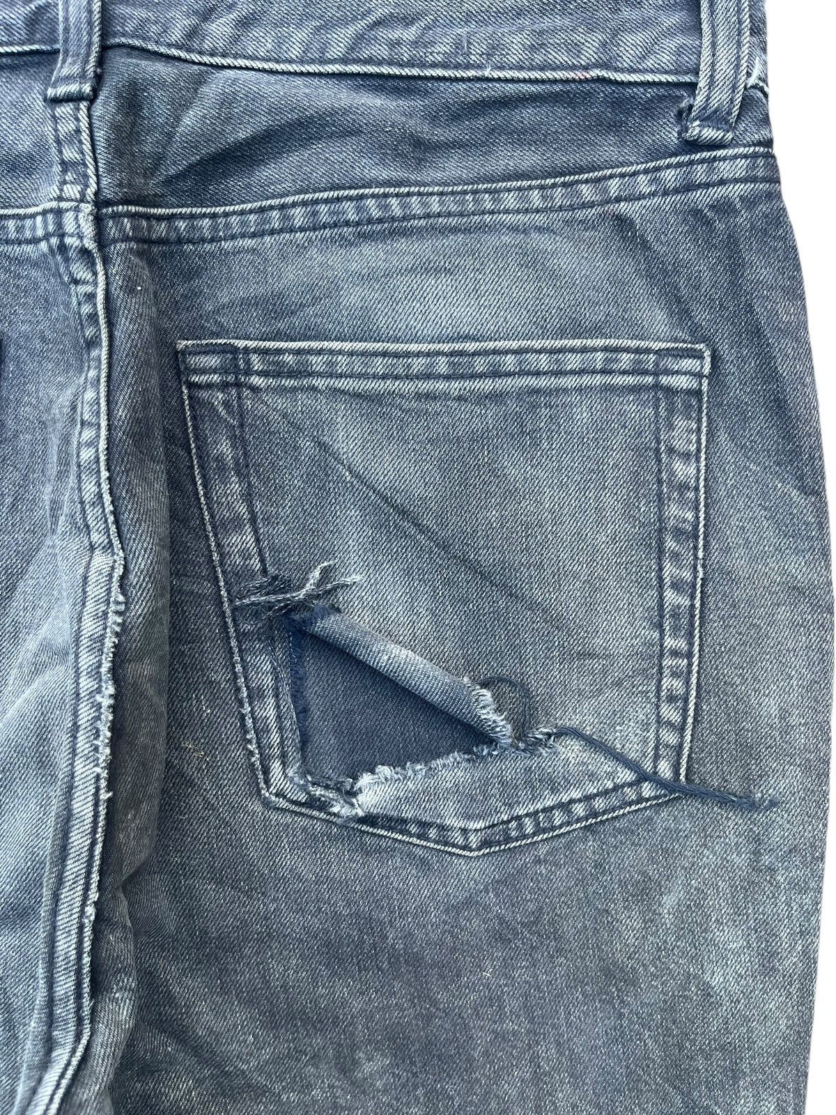 Japanese Brand Vintage Spliced Dirty Mud Washed High Rise Loose Fit Jeans Size US 29 - 7 Thumbnail