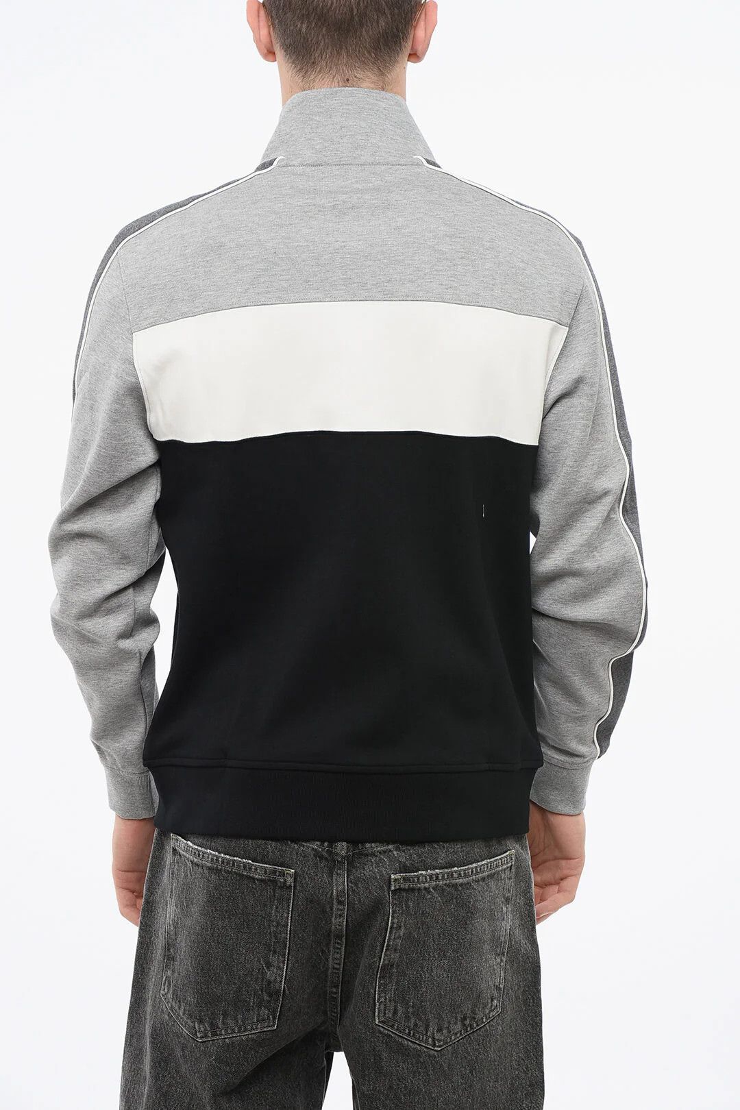 Eden Park og1mm0426 Color-Block Sweatshirt in Grey Size US S / EU 44-46 / 1 - 2 Thumbnail
