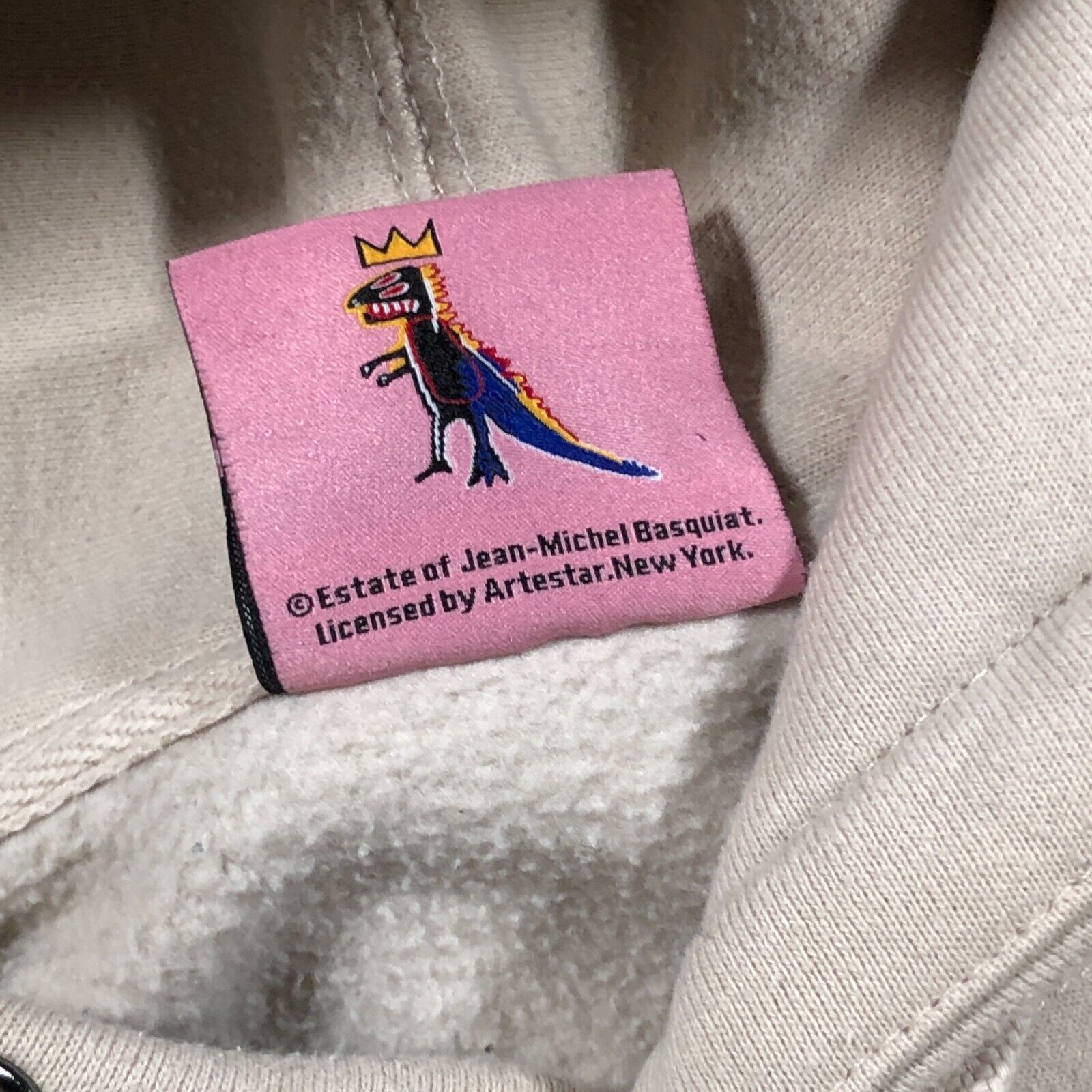 Palace × Vintage Basquiat Shoe Palace Dinosaur Crown Light Brown Hoodie Size US S / EU 44-46 / 1 - 7 Thumbnail