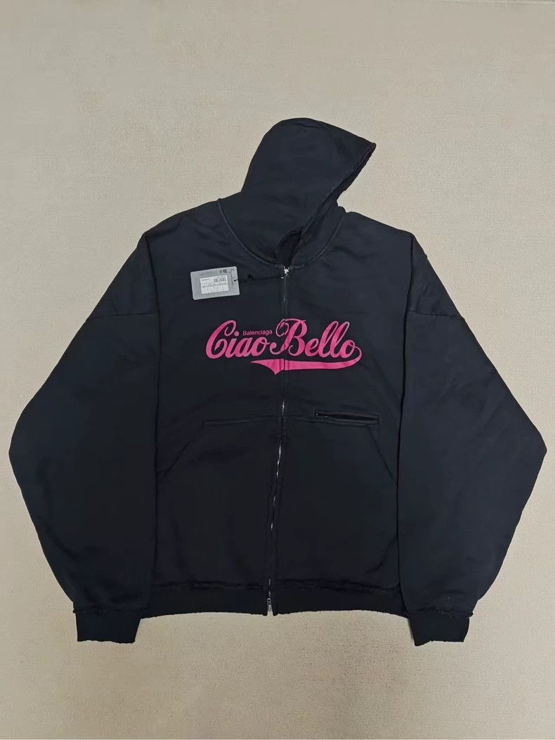 Balenciaga Balenciaga Ciao Bello Zip Hoodie-2506 Size US XS / EU 42 / 0 - 1 Thumbnail