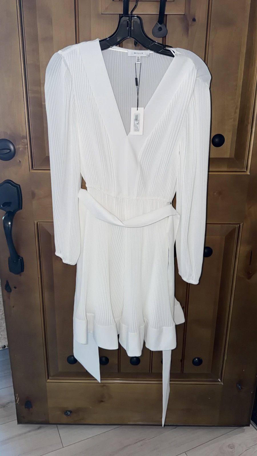 MILLY Milly Solid Pleat Dress Size XS / US 0-2 / IT 36-38 - 2 Thumbnail