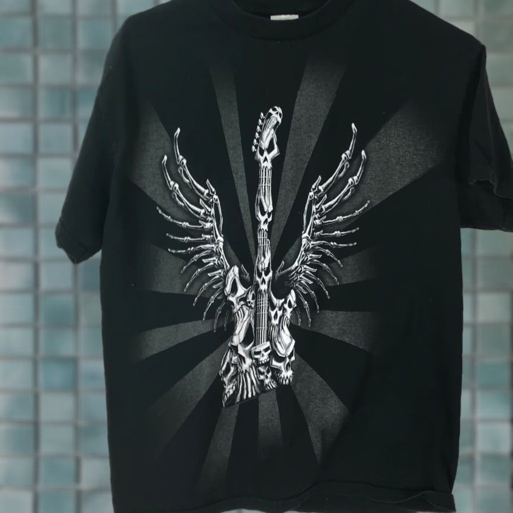 Vintage VTG Tennessee River Mens Short Sleeve Skeleton Graphic Black T-Shirt Size M Size US M / EU 48-50 / 2 - 1 Thumbnail