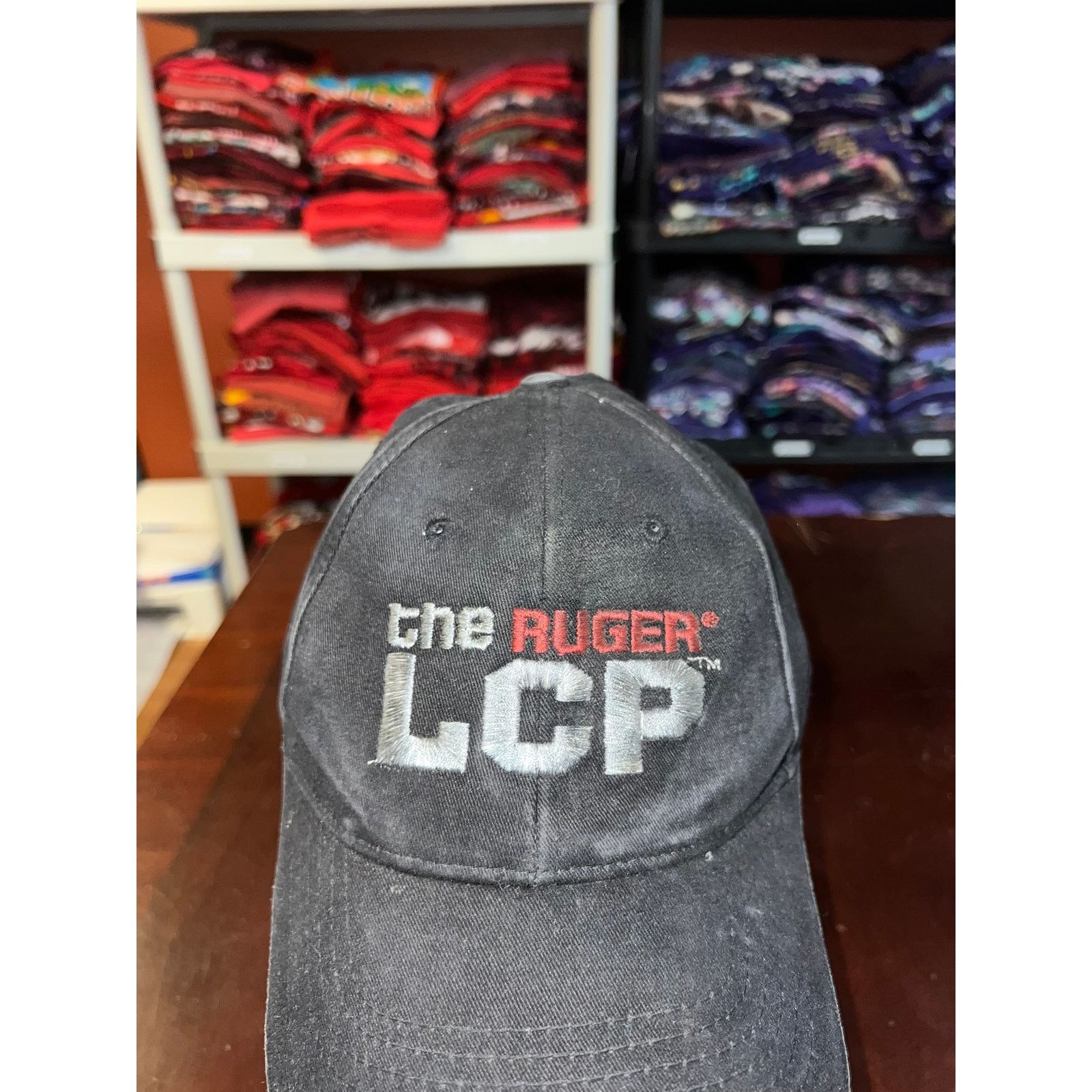 Vintage Ruger Hat The Ruger LCP Promo Black Gray Faded Cap Headwear Size ONE SIZE - 2 Thumbnail